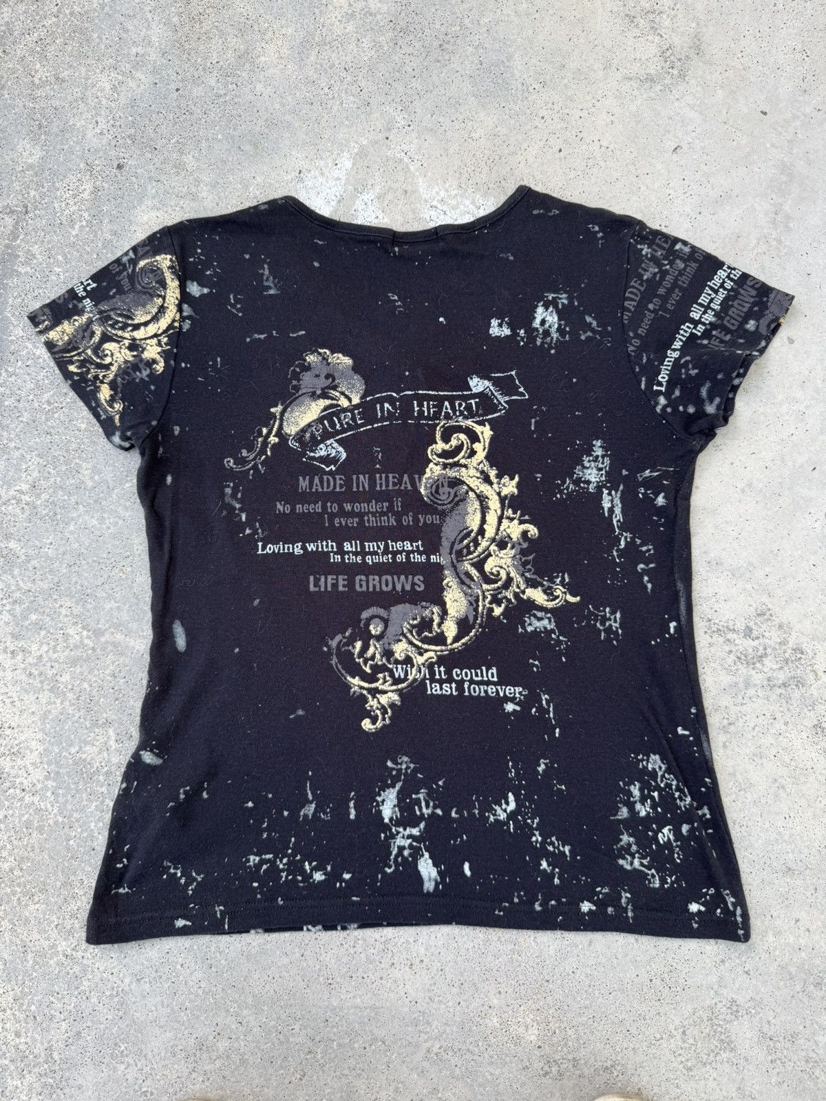 Seditionaries Sick BZOP Femme Wild Poem seditionaries Styled Gothic Tees Size L / US 10 / IT 46 - 3 Thumbnail