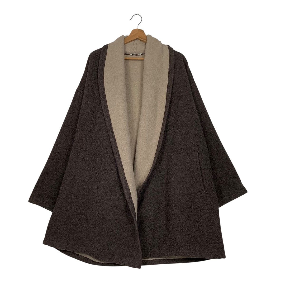 Laura Biagiotti Risposte By Laura Biagiotti Buttonless Overcoat Size M / US 6-8 / IT 42-44 - 1 Thumbnail