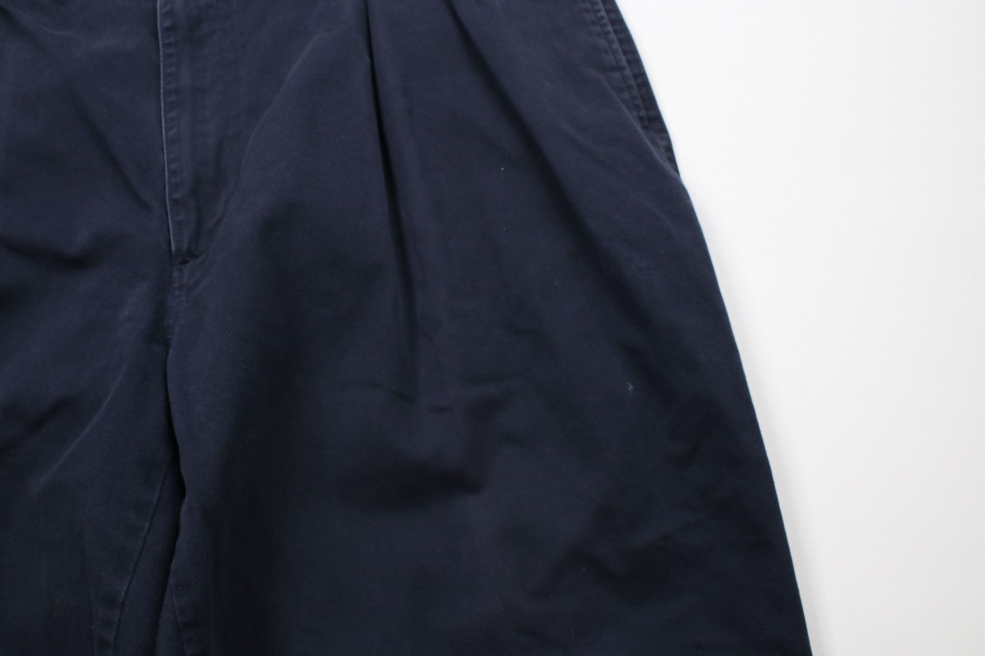Ralph Lauren × Vintage Vintage 90s Ralph Lauren Wide Leg Pleated Chino Pants Blue Size US 38 / EU 54 - 6 Thumbnail