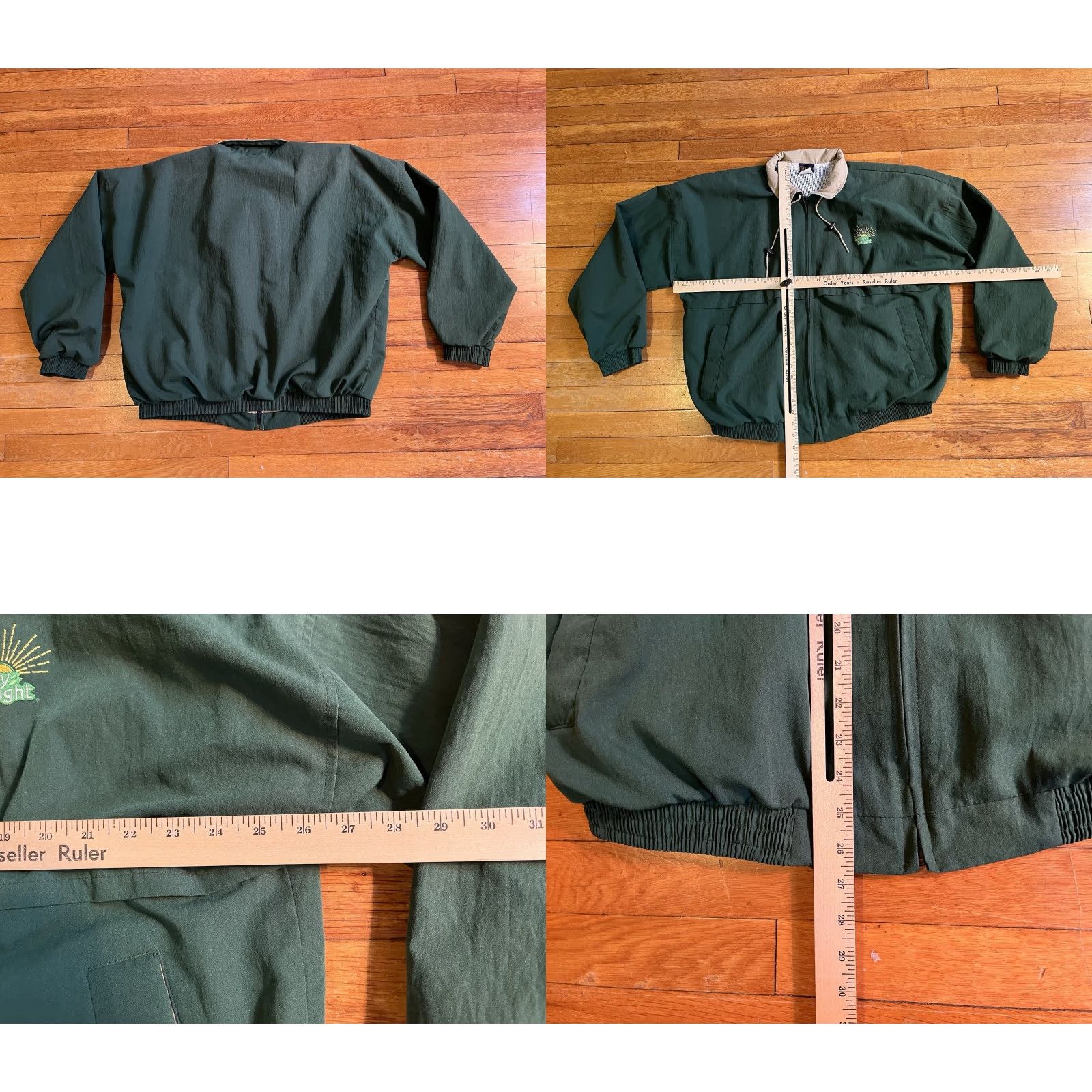 Vintage VINTAGE Hilton Active Apparel Jacket Mens XL Green 90s Windbreaker Full Zip Lined Pockets Logo Embroidered Weathered Casual Workwear Size US XL / EU 56 / 4 - 8 Thumbnail