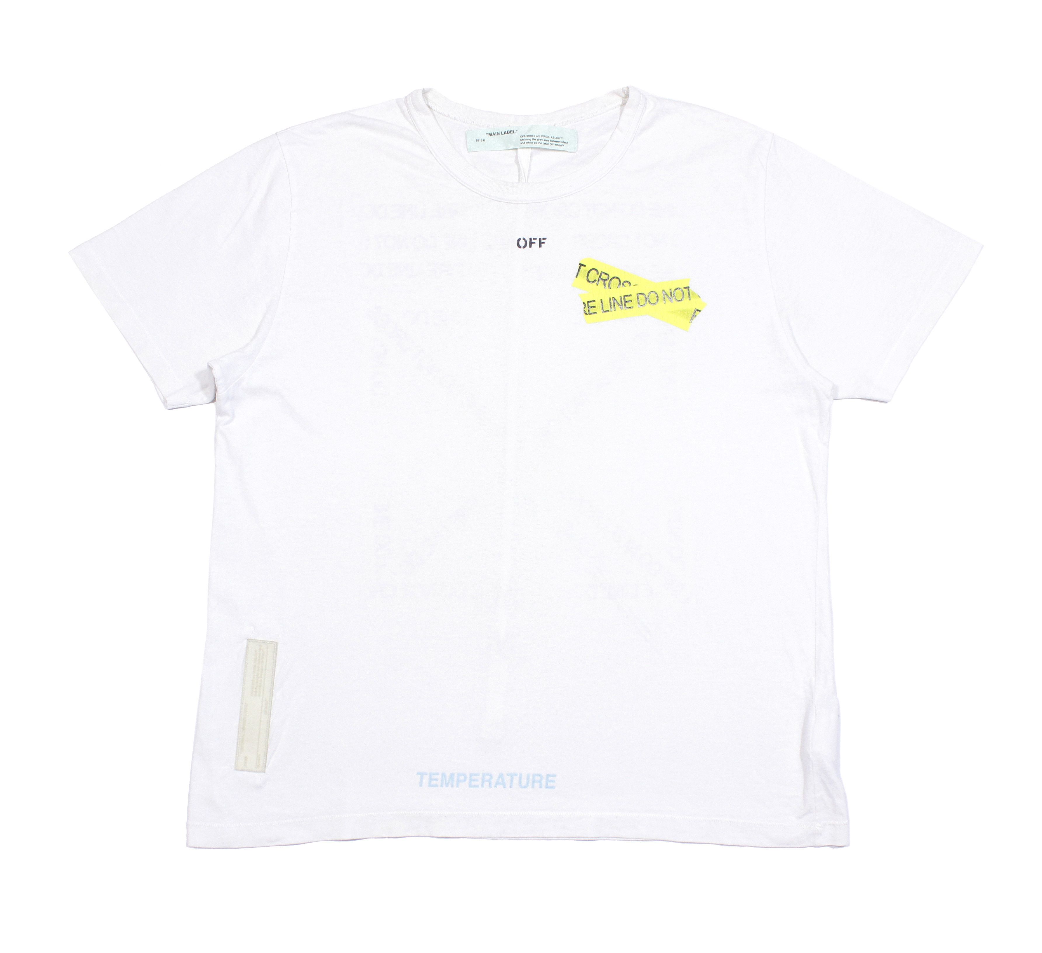 Off white tee temperature hotsell