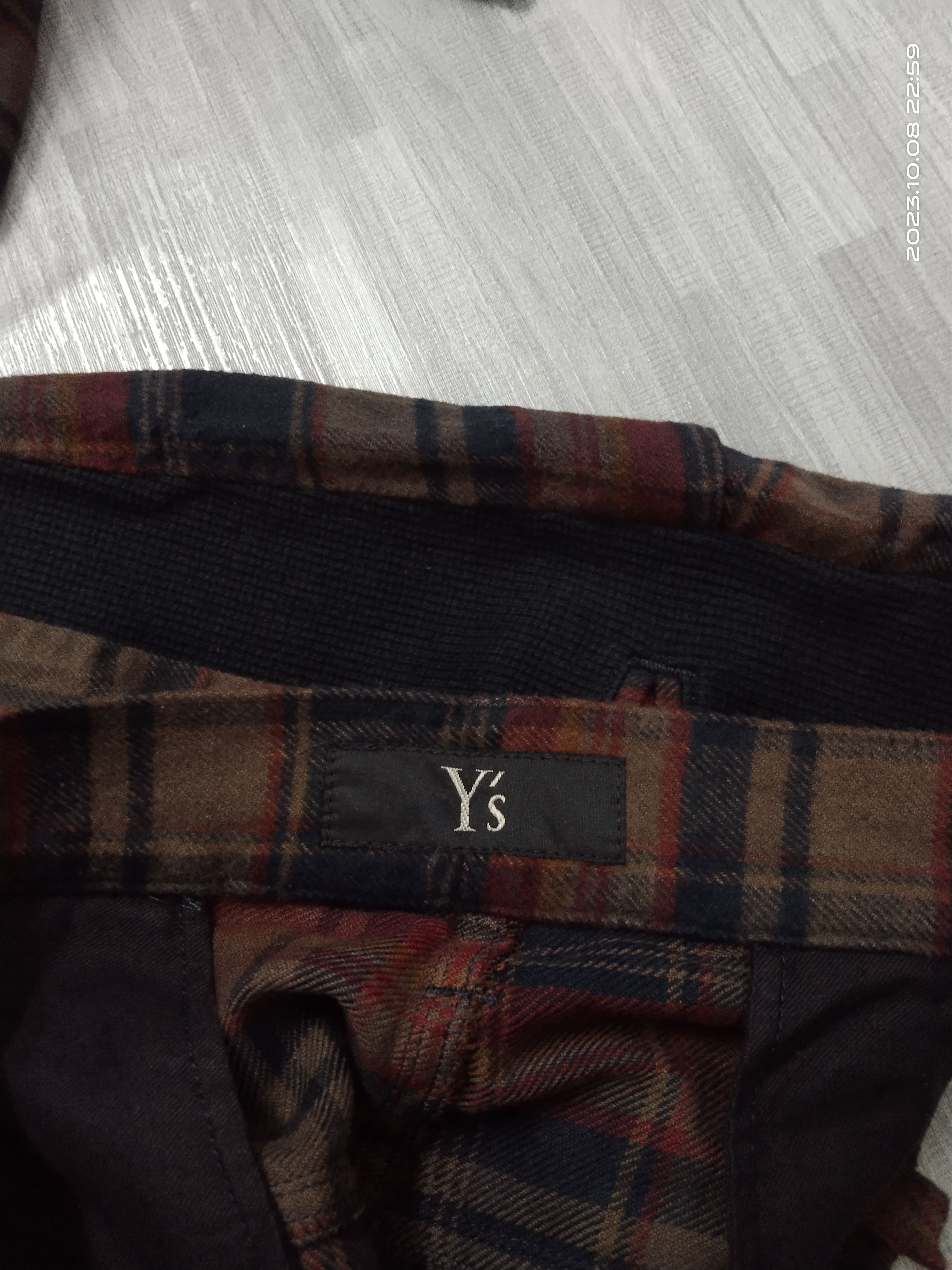 Y's × Yohji Yamamoto Y's TARTAN PANTS Size 29" - 7 Thumbnail