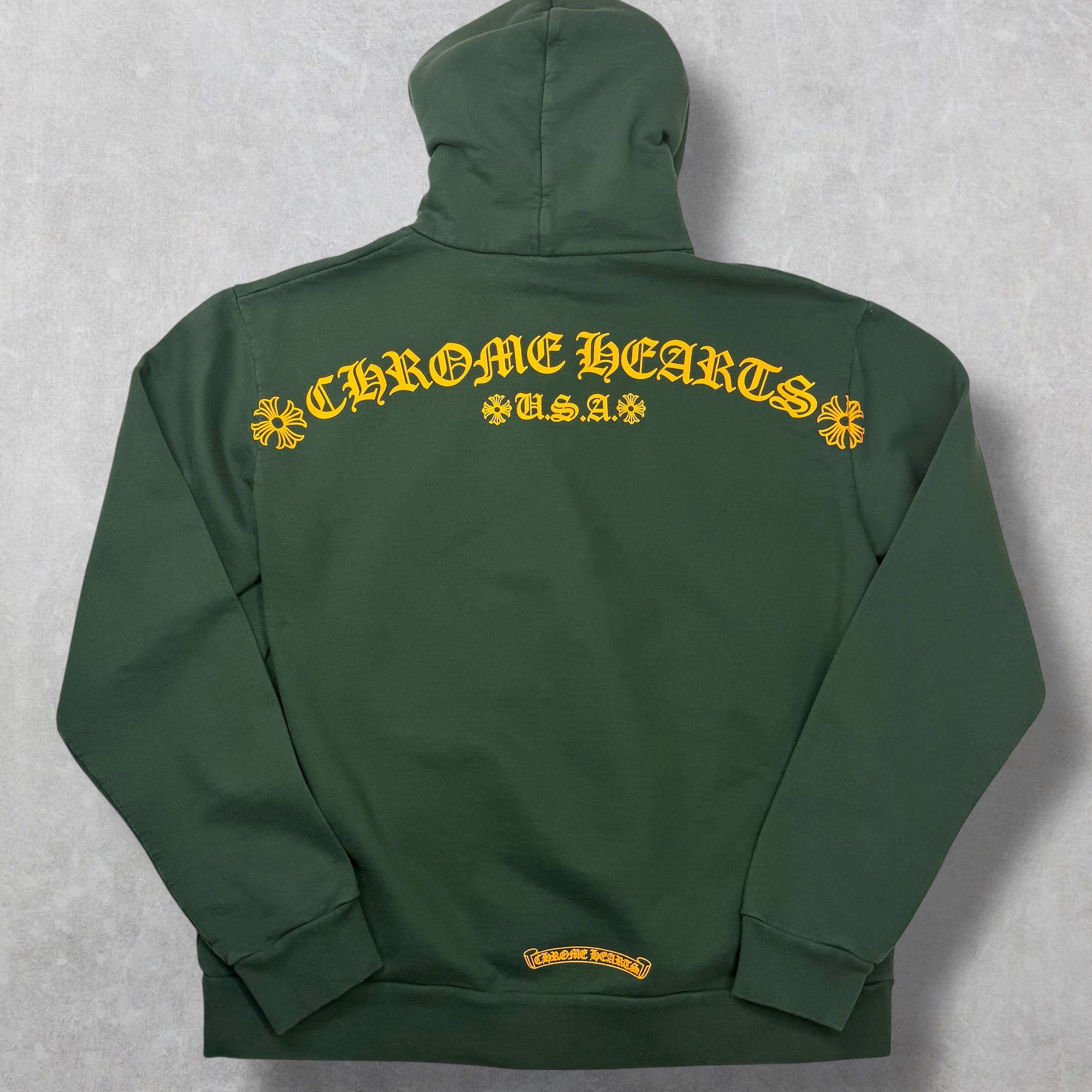 Chrome Hearts Chrome Hearts T-Bar Logo Hoodie Green S Size US S / EU 44-46 / 1 - 1 Thumbnail