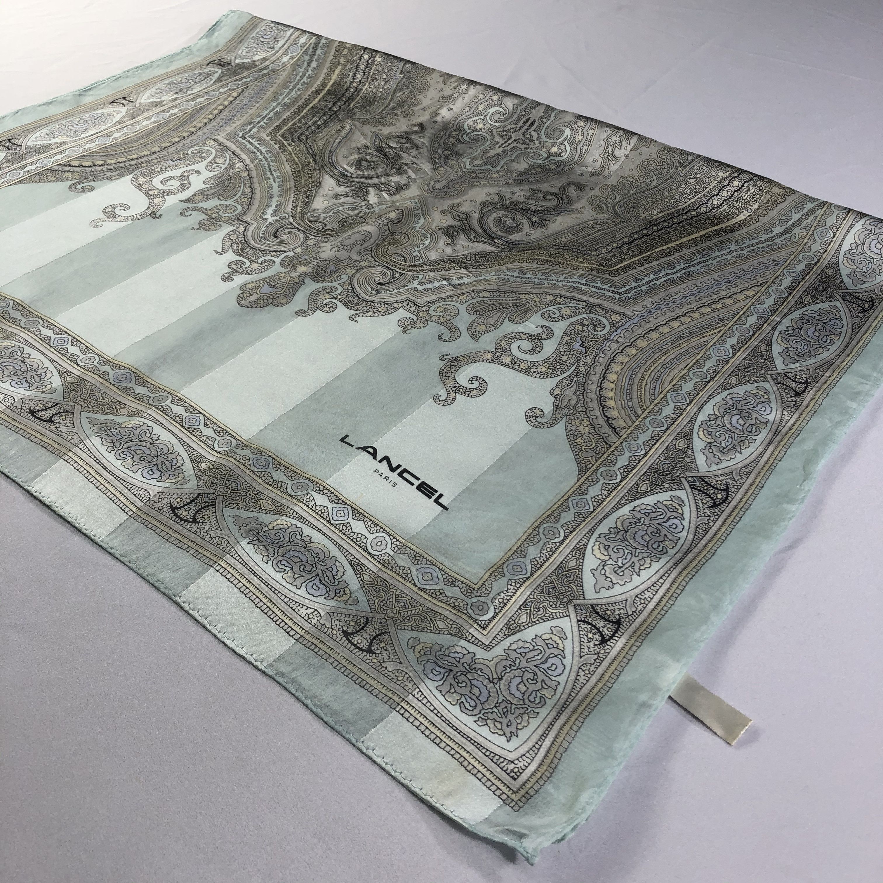 Lancel × Vintage Vintage Lancel Silk Scarf Size ONE SIZE - 4 Thumbnail