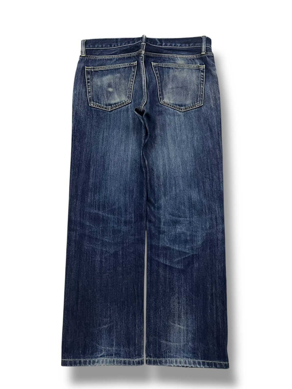 Uniqlo Vintage Uniqlo Japan - Faded Wash, Distressed Denim Size US 33 - 3 Thumbnail