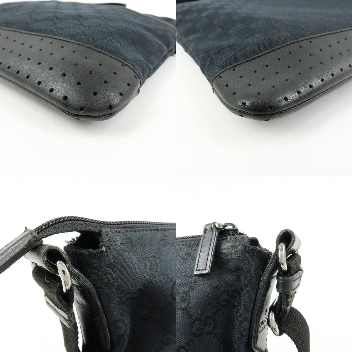 Gucci Gucci GG Canvas Messenger Crossbody Bag Black Size ONE SIZE - 5 Thumbnail