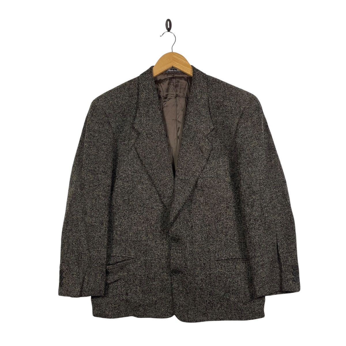 Giorgio Armani Vintage GIORGIO ARMANI Le Collezioni Wool Tweed Blazer Size 40R - 1 Thumbnail