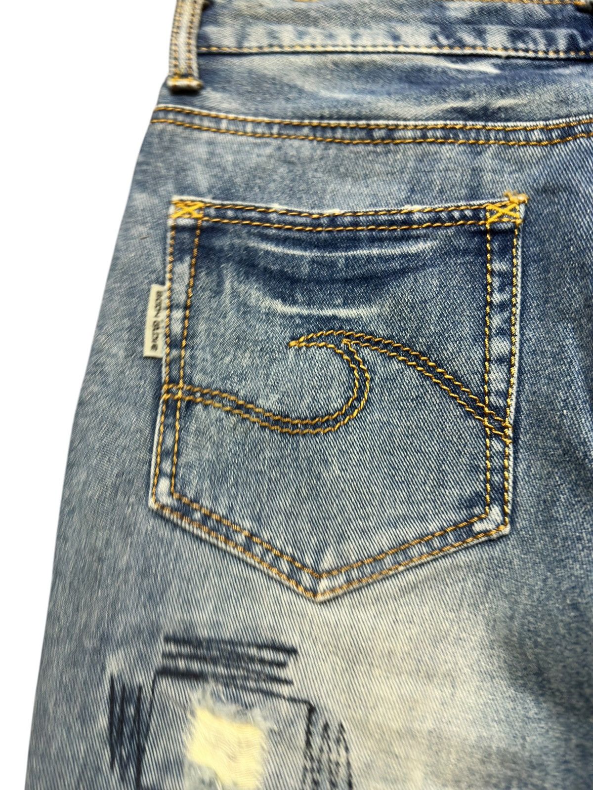 Body Glove Vintage Body Glove Flare Artwork Distressed Denim Size US 31 - 7 Thumbnail