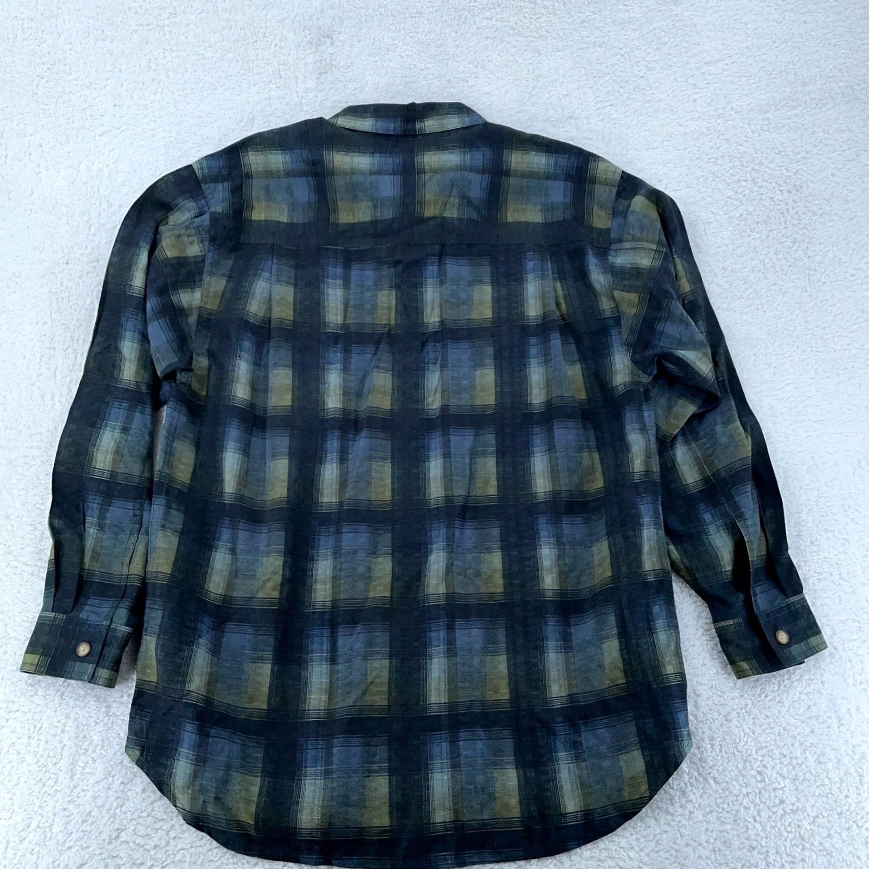 Tommy Bahama Tommy Bahama Shirt Mens S Colorful Silk Plaid Regular Fit Collared Button Up Size US S / EU 44-46 / 1 - 4 Thumbnail