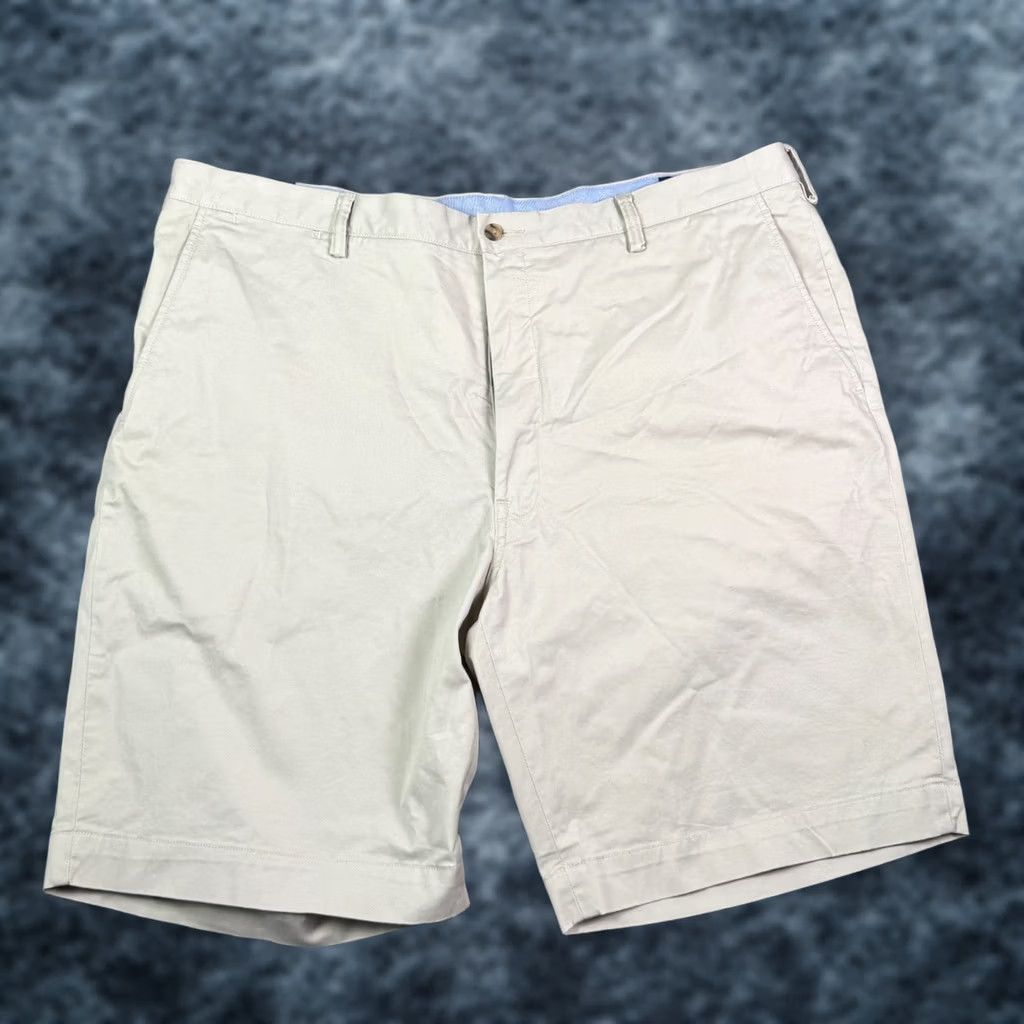 Polo Ralph Lauren Polo Ralph Lauren Shorts Mens 44 Beige Stretch Cotton Twill Chino 44T NEW Size US XXL / EU 58 / 5 - 1 Thumbnail