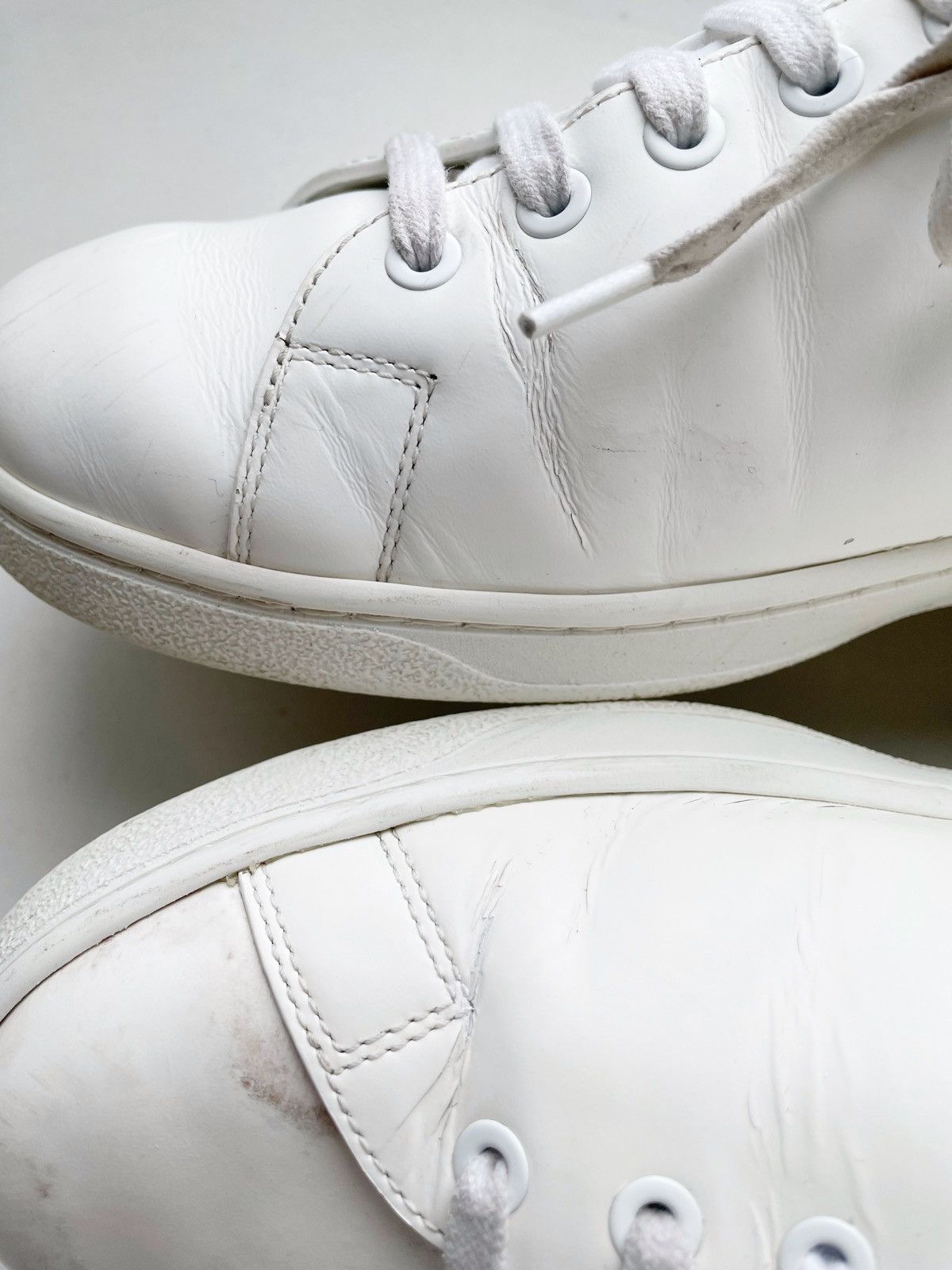 Valentino Valentino Garavani Men Basic White Leather Shoes Backnet 42 Size US 9 / EU 42 - 4 Thumbnail