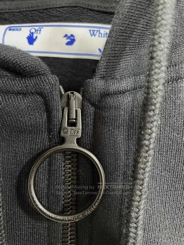 Off-White Off-White Black Cotton Long Sleeve Hoodie . Size US S / EU 44-46 / 1 - 4 Thumbnail