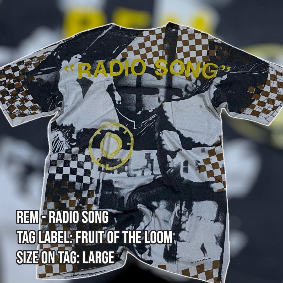 Fruit Of The Loom R. E. M - Radio Song Band Tee Size US L / EU 52-54 / 3 - 2 Thumbnail