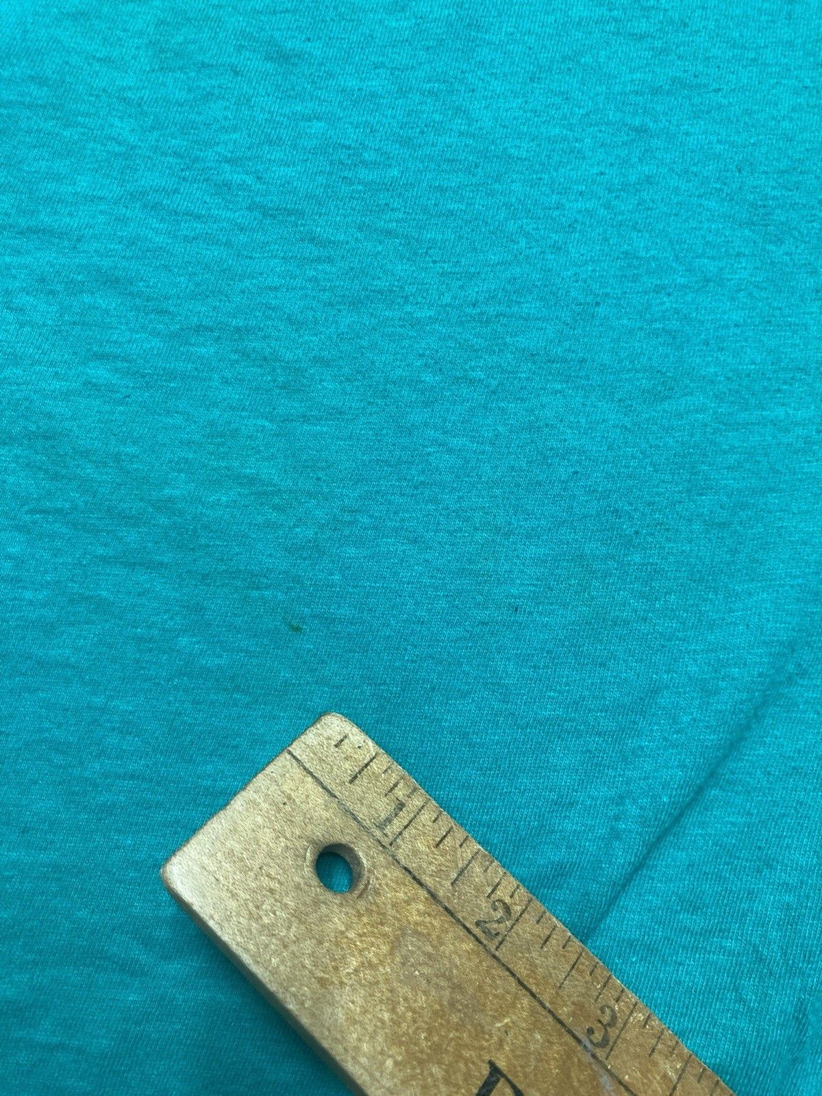 Vintage 80s pocket t shirt blank teal turquoise aqua soft cotton M Size US M / EU 48-50 / 2 - 8 Thumbnail