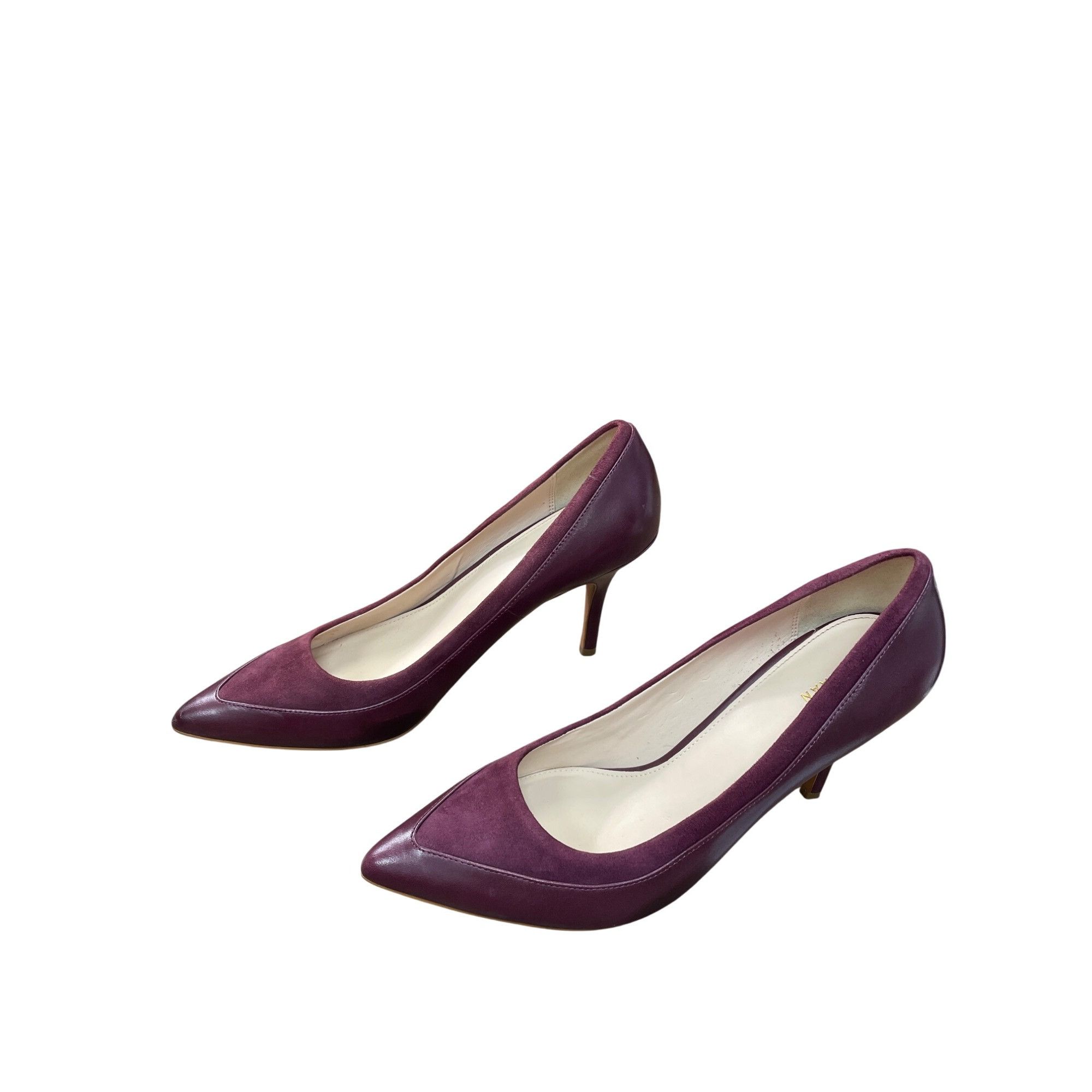 Cole Haan Cole Haan Womens Burgundy Leather Suede 4" Heels Size 9. 5B Size US 9.5 / IT 39.5 - 4 Thumbnail