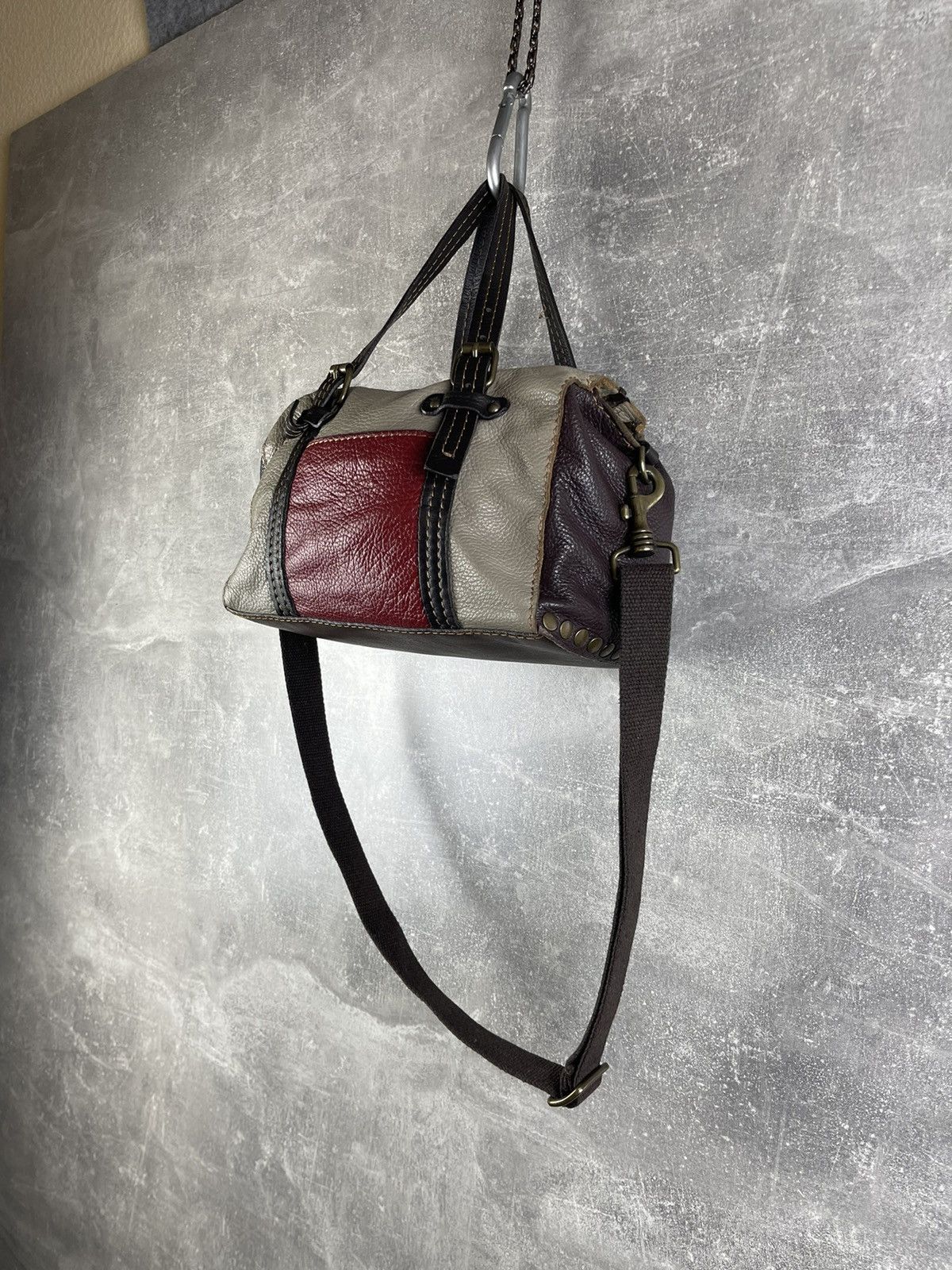 Genuine Leather Sofia C. Avant Garde Dark Brown Genuine Leather Shoulder Bag Size ONE SIZE - 2 Thumbnail