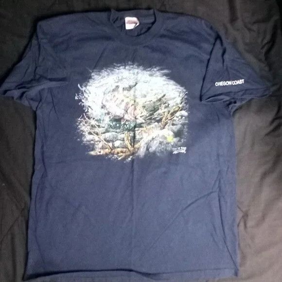 Hanes Vintage Find 12 Rainbow Trout Fish Oregon Coast T-Shirt Size US L / EU 52-54 / 3 - 2 Thumbnail