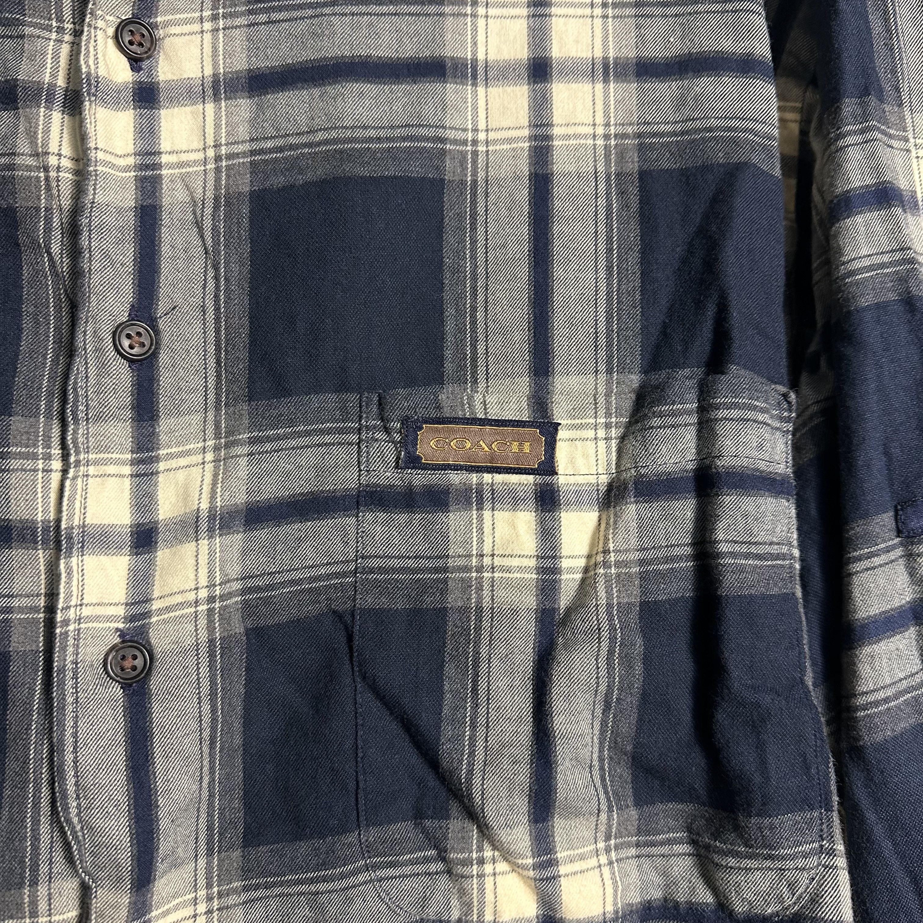 Coach 🔥RARE🔥Vintage Coach Two Ply Fine Cotton Twill Plaid Shirt Size US M / EU 48-50 / 2 - 3 Thumbnail