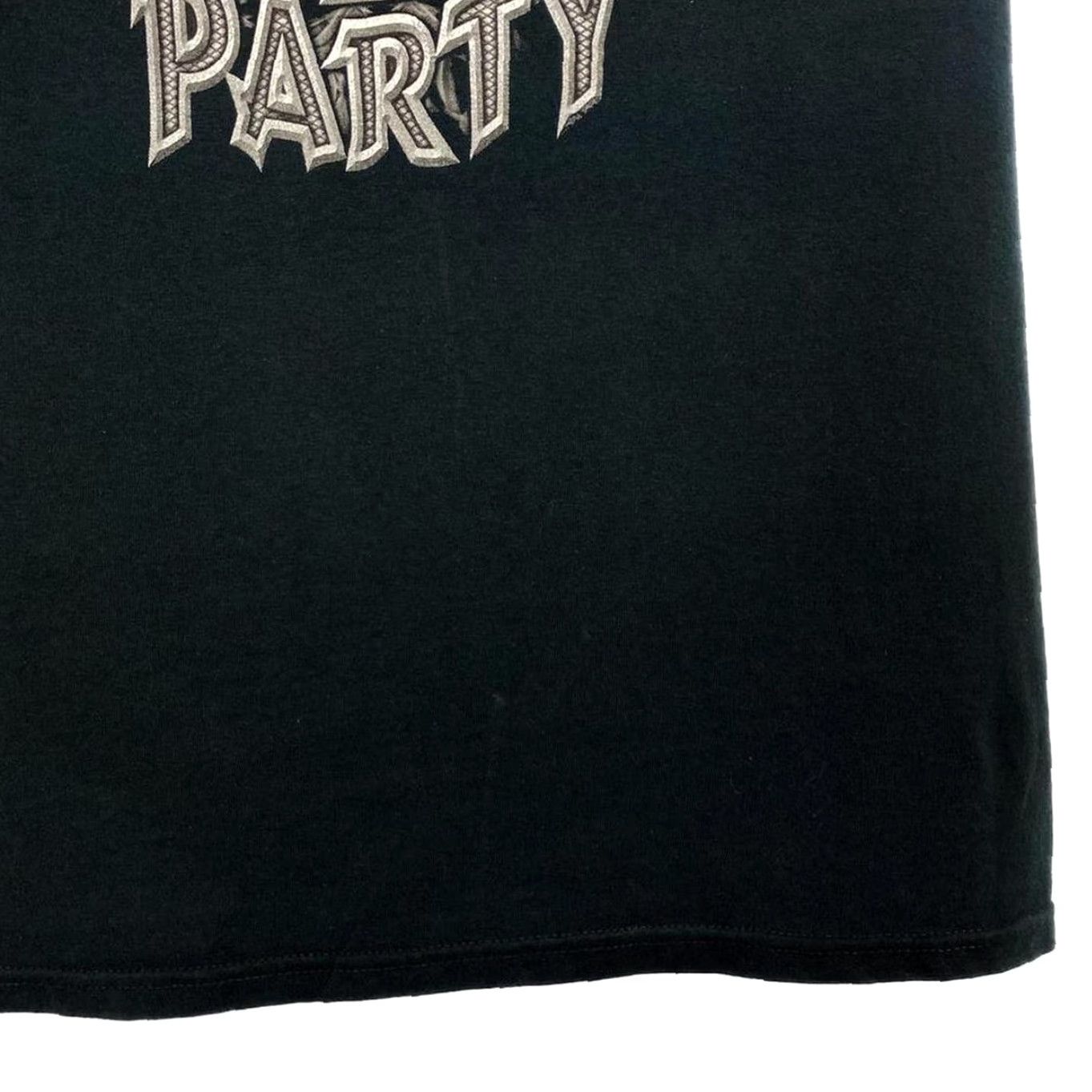 Gildan Gildan T-Shirt Mens Small Black Wild Party “Motors & Beach” Biker Souvenir Graphic Front Back Neck Print Shirt (Light Wear) Size US S / EU 44-46 / 1 - 4 Thumbnail