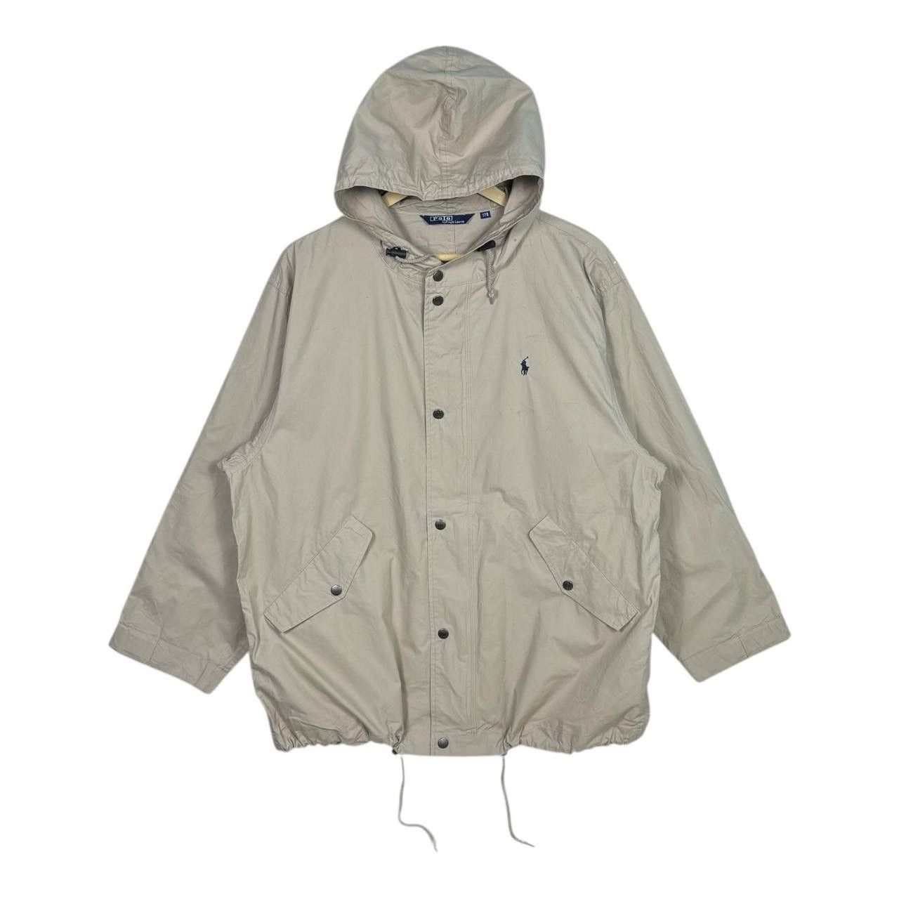 Polo Ralph Lauren Vtg Polo Ralph Lauren Naigai Japan Hooded Jacket Beige 170 Size US M / EU 48-50 / 2 - 1 Thumbnail