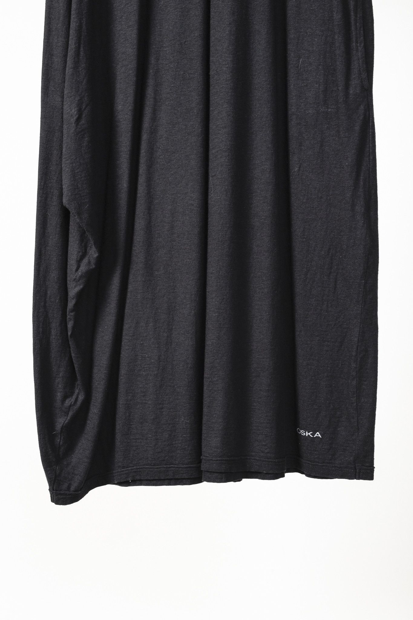 Other Oska Black Cotton Jersey Bubble-Hem T-Shirt Maxi Dress Size S / US 4 / IT 40 - 6 Thumbnail