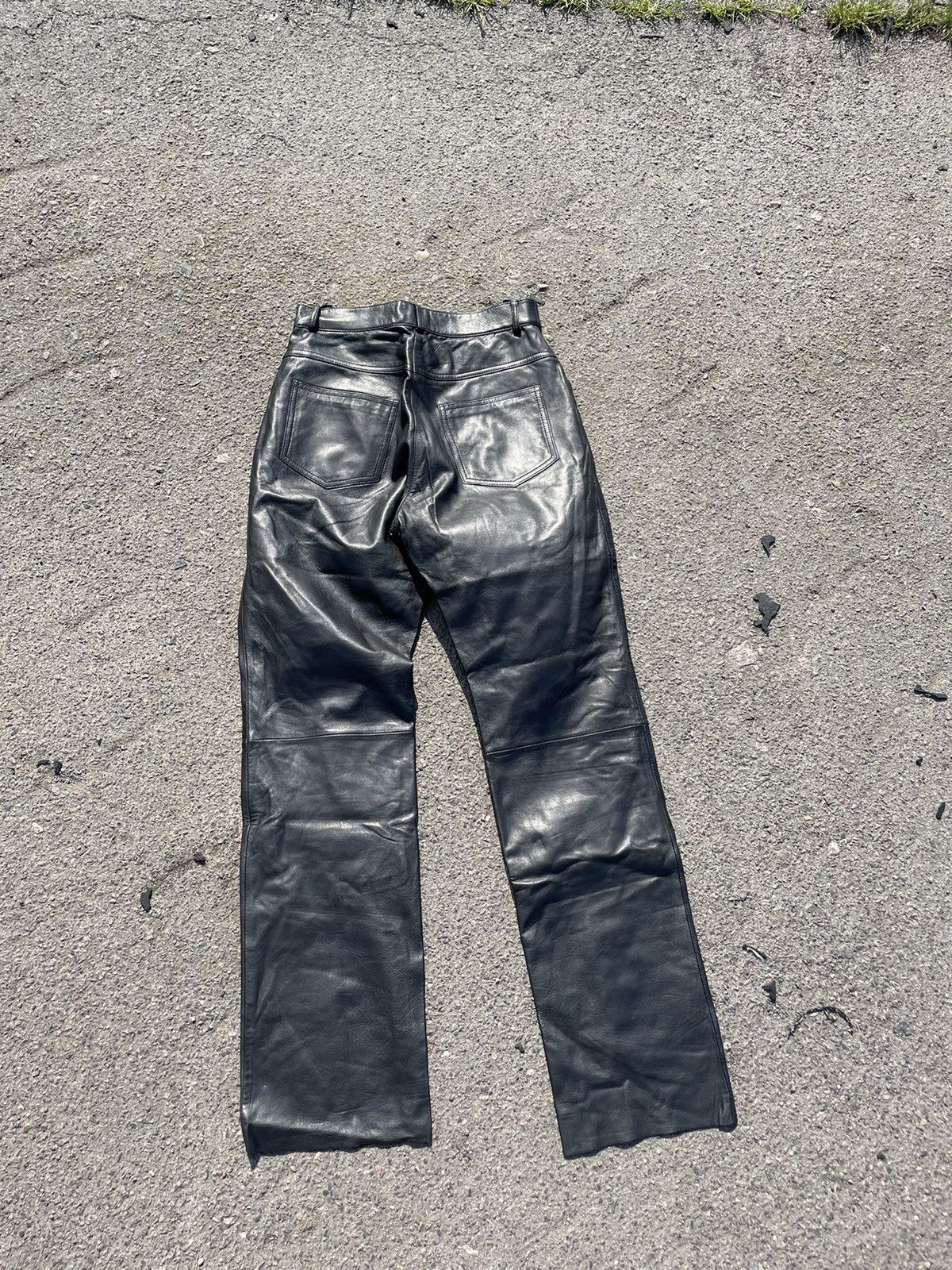 Leather × Vintage Vintage Nappa Leather pants Size US 30 / EU 46 - 6 Thumbnail