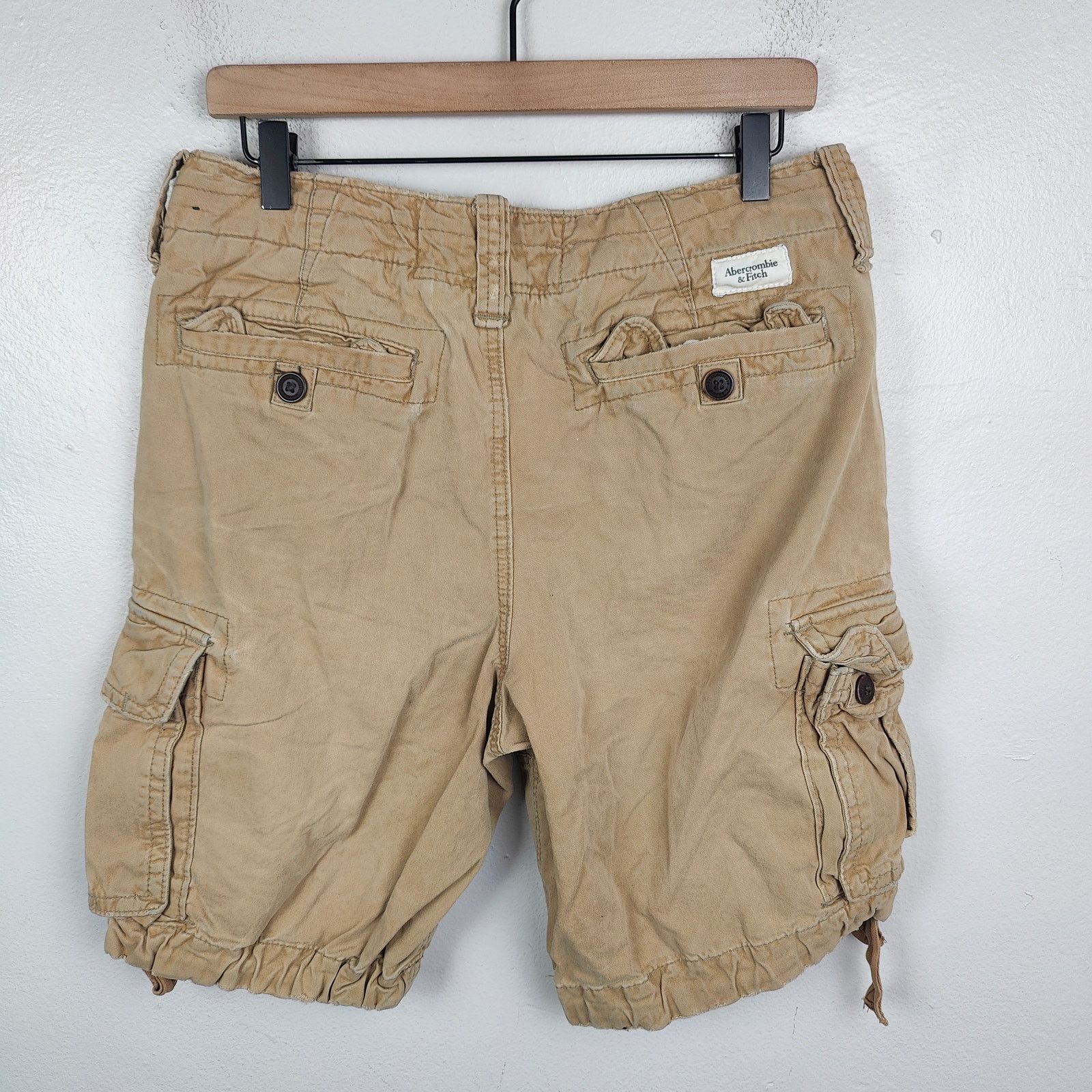 Abercrombie & Fitch Vintage Abercrombie & Fitch Shorts Mens 30 Khaki Tan Y2K Size US 30 / EU 46 - 6 Thumbnail