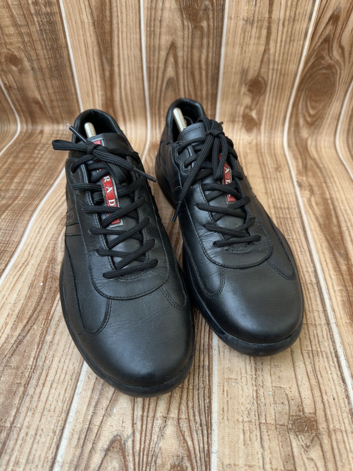 Prada PRADA Americas Cup Black Sneaks DNC096 Size US 10.5 / EU 43-44 - 2 Thumbnail