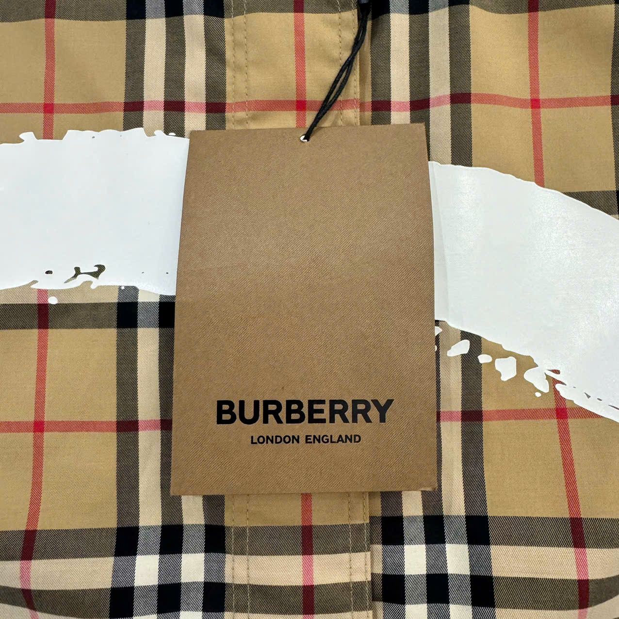 Burberry BURBERRY Love Print Vintage Check Cotton Shirt BEIGE Size XS / US 0-2 / IT 36-38 - 15 Thumbnail