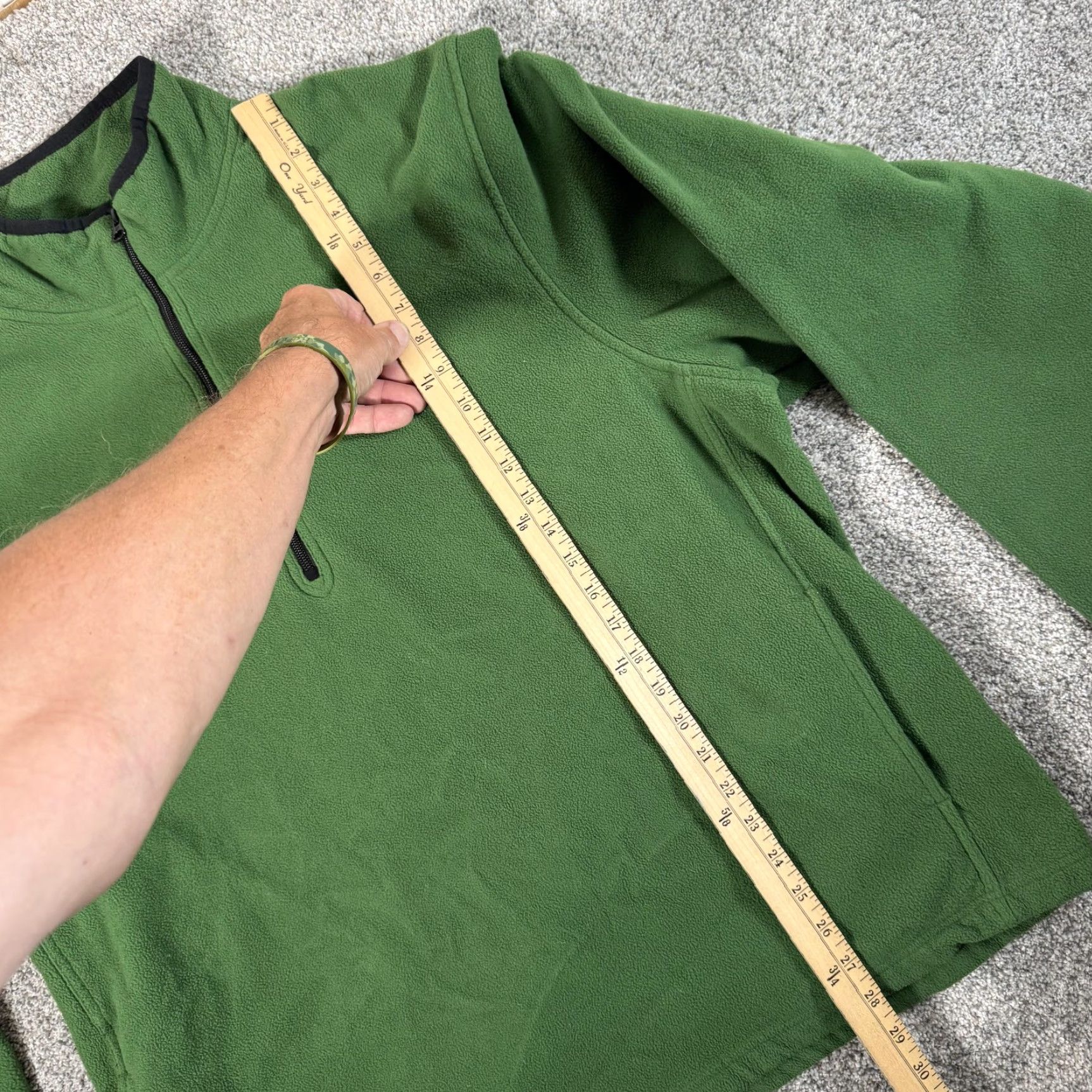 Old Navy VINTAGE Old Navy Sweatshirt Pullover Jacket 2XL Green Men Fleece Zip Pockets 1/4 Zip 80s 90s Gorpcore Size US XXL / EU 58 / 5 - 2 Thumbnail