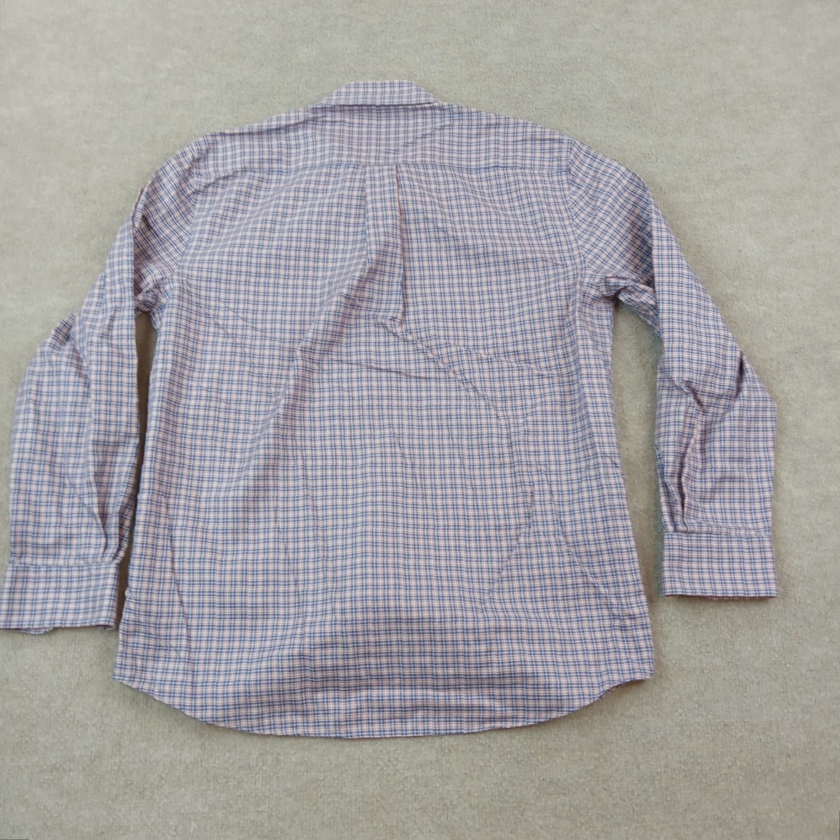 Jos. A. Bank Jos A Bank Shirt Mens Medium Blue Red Plaid Button Up Career Traveler Tailored Size US M / EU 48-50 / 2 - 7 Thumbnail