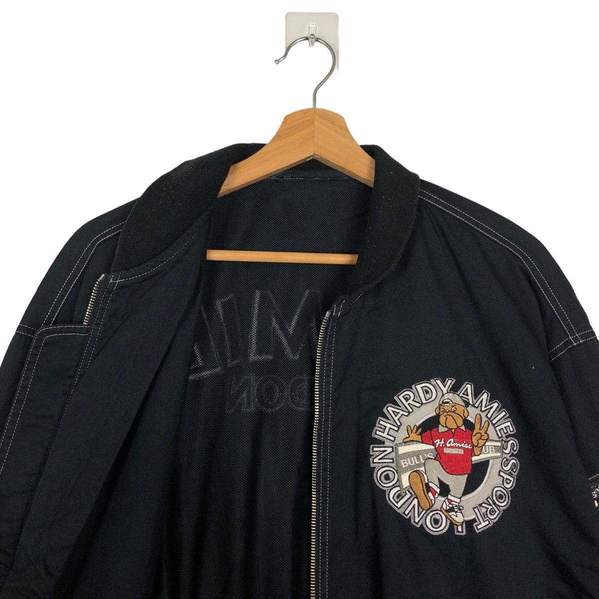 Japanese Brand 🔥Vintage Bomber Jacket Hardy Amies Big Logo Issey Miyake Size US L / EU 52-54 / 3 - 10 Thumbnail