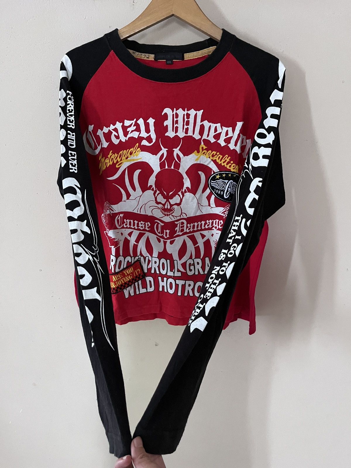 Japanese Brand BULLET NOISE ROCK N ROLL GRAGS LONG SLEEVE Size US M / EU 48-50 / 2 - 3 Thumbnail