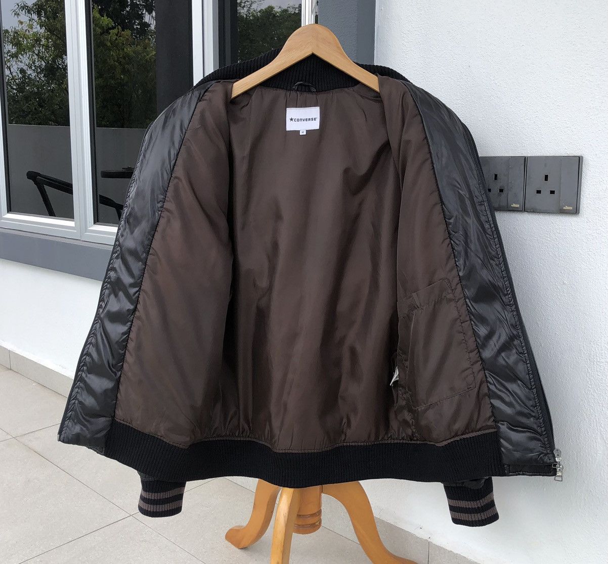Converse Converse Men’s Black Double Breast Puffer Jacket Size US M / EU 48-50 / 2 - 3 Thumbnail