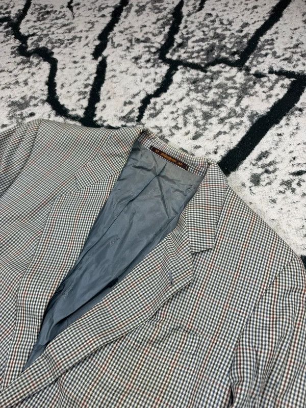 Yves Saint Laurent Vintage Yves Saint Laurent gray YSL L checkered jacket Size US L / EU 52-54 / 3 - 3 Thumbnail