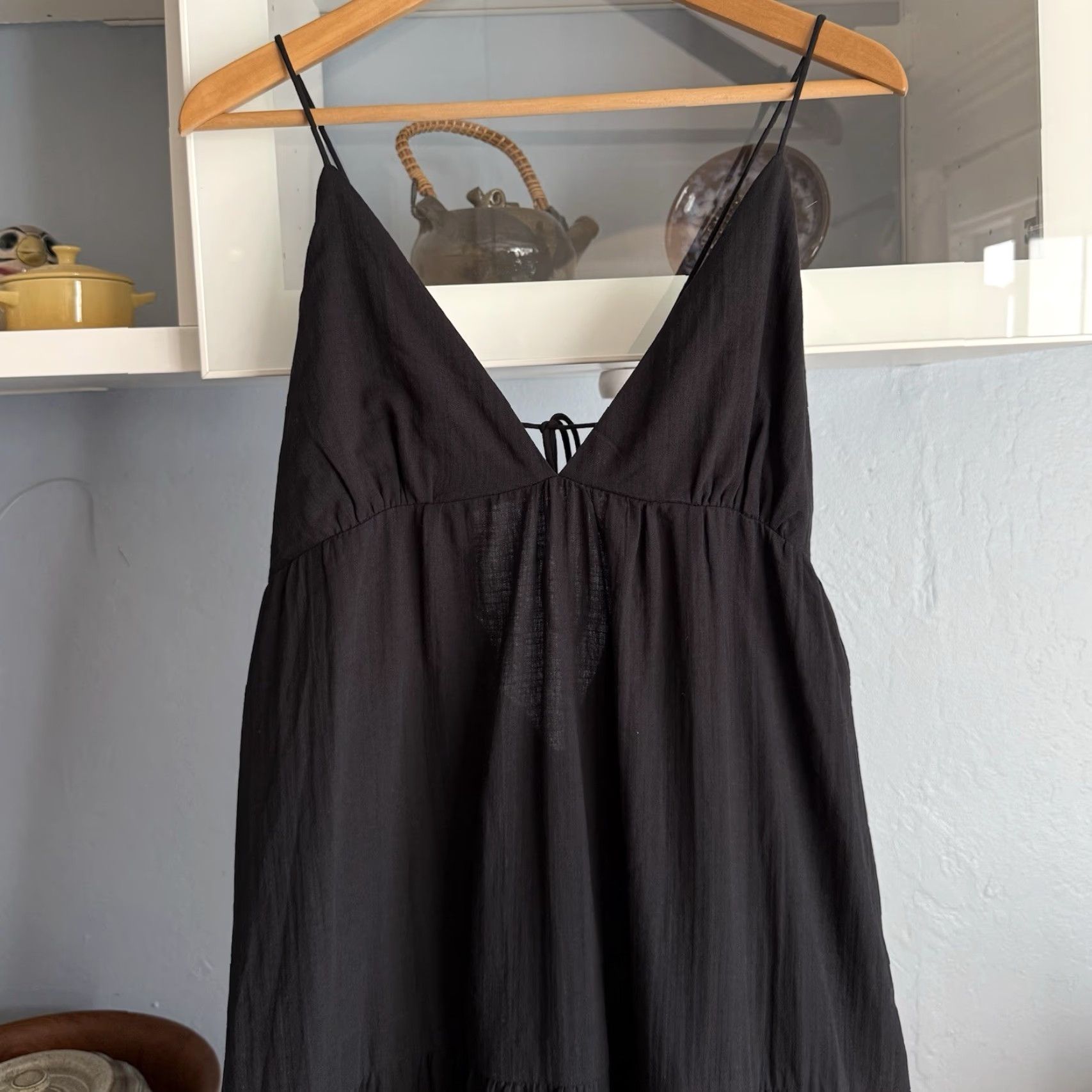 PRINCESS POLLY VINTAGE Princess Polly Chelsea Maxi Dress Black Tiered Dress 12 Womens Summer Party Bohemian Velvet? Size XL / US 12-14 / IT 48-50 - 3 Thumbnail
