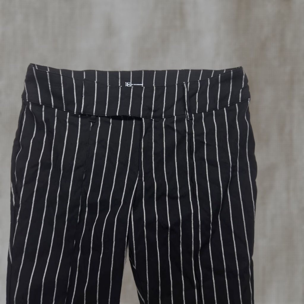 Vintage No Boundaries Millenium Flare Pants Womens XXL Black Striped High Rise Regular 2XL Pants Womens Size 40" / US 18 - 1 Thumbnail
