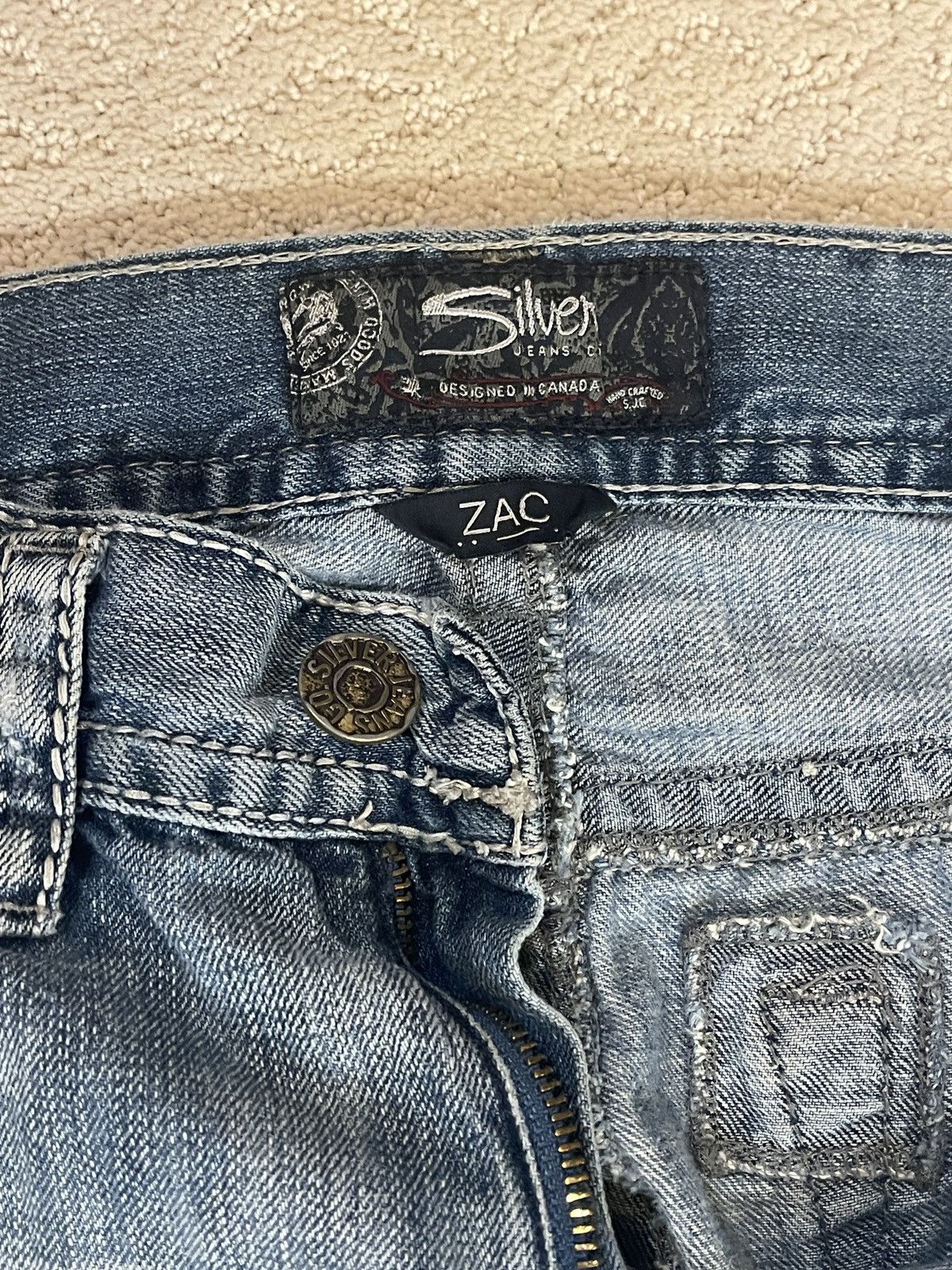 Silver Jeans Co. Men’s Silver Jeans Co Zac Relaxed Fit Jeans Size US 33 - 8 Thumbnail