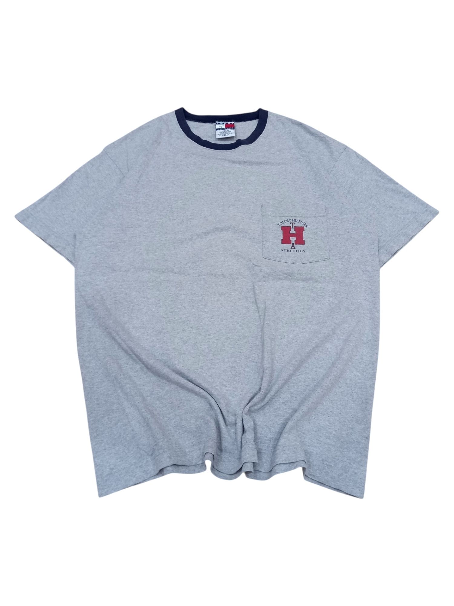 Tommy Hilfiger Vintage 90s Tommy Hilfiger Athletics Oversized Backhit Tee Size US M / EU 48-50 / 2 - 2 Thumbnail
