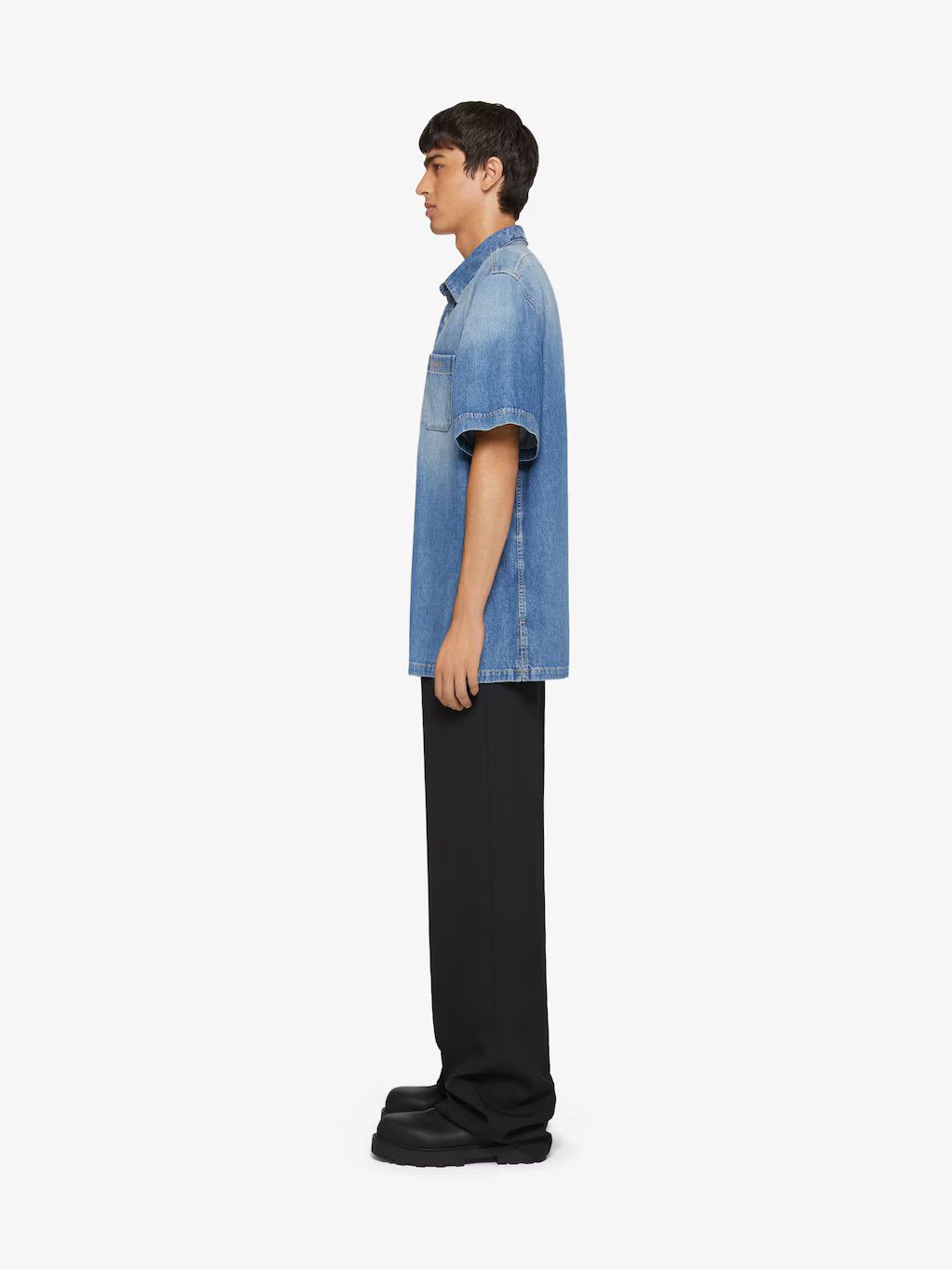 Givenchy o1srvl11e0125 Shirt In Denim in Indigo/Blue Size US M / EU 48-50 / 2 - 3 Thumbnail