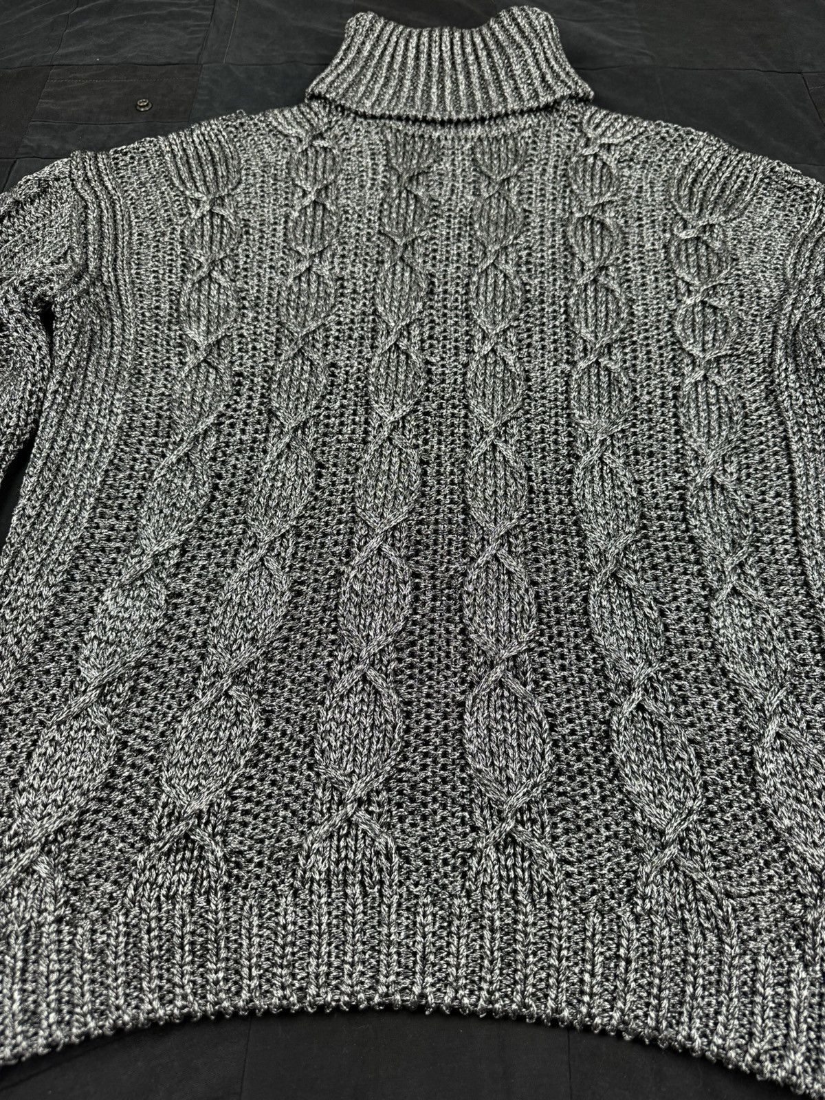 Saint Laurent Paris Heavy Cableknit Turtleneck Size US L / EU 52-54 / 3 - 2 Thumbnail