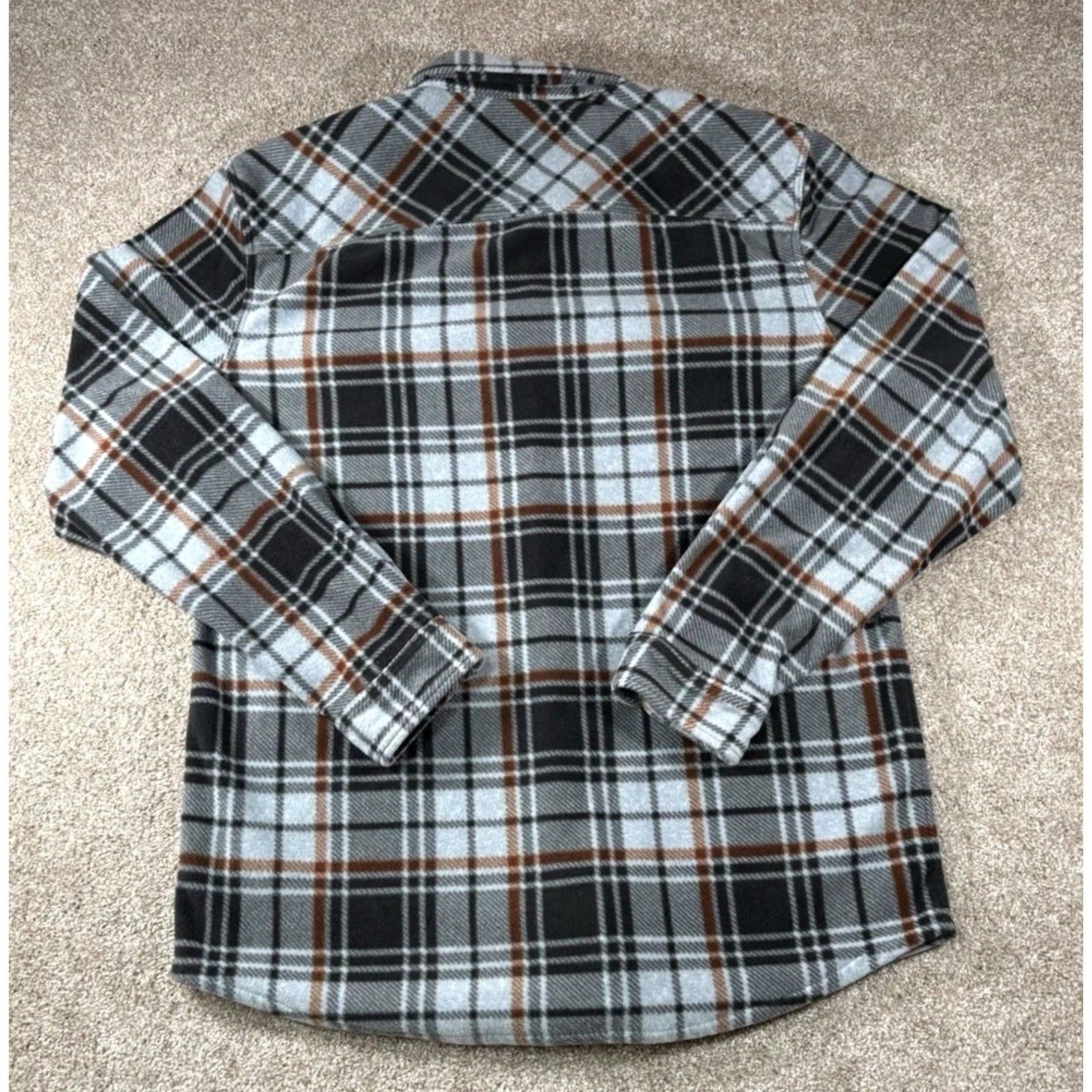 O'Neill Y2K O'Neill Plaid Super Fleece Snap Front Long Sleeve Shacket Mens XXL Button-Up Shacket Shirt Jacket Winter Fall Size US XXL / EU 58 / 5 - 6 Thumbnail