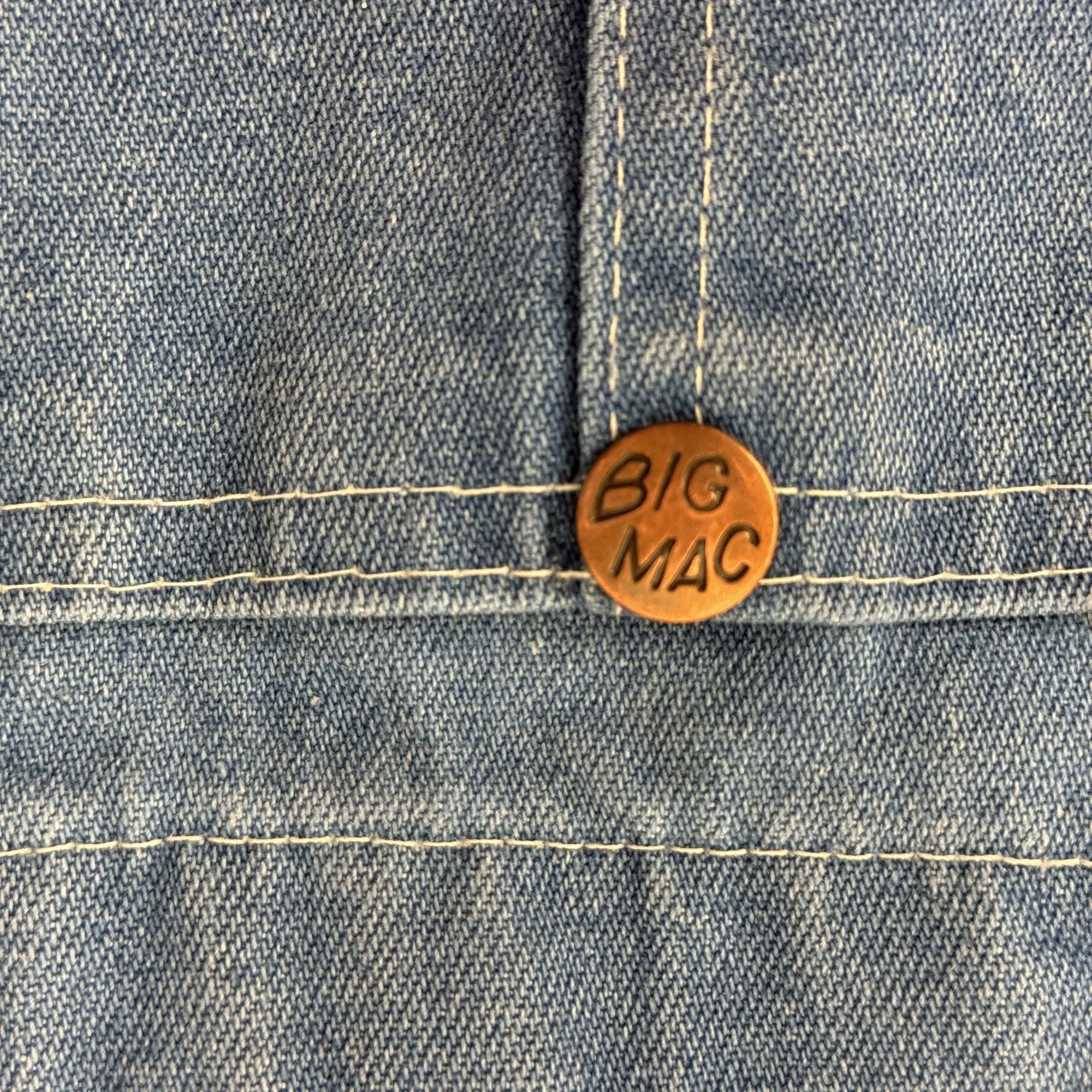 Big Mac Vtg Big Mac Blue Jean Square Bak BIB Overalls Size US 38 / EU 54 - 11 Thumbnail