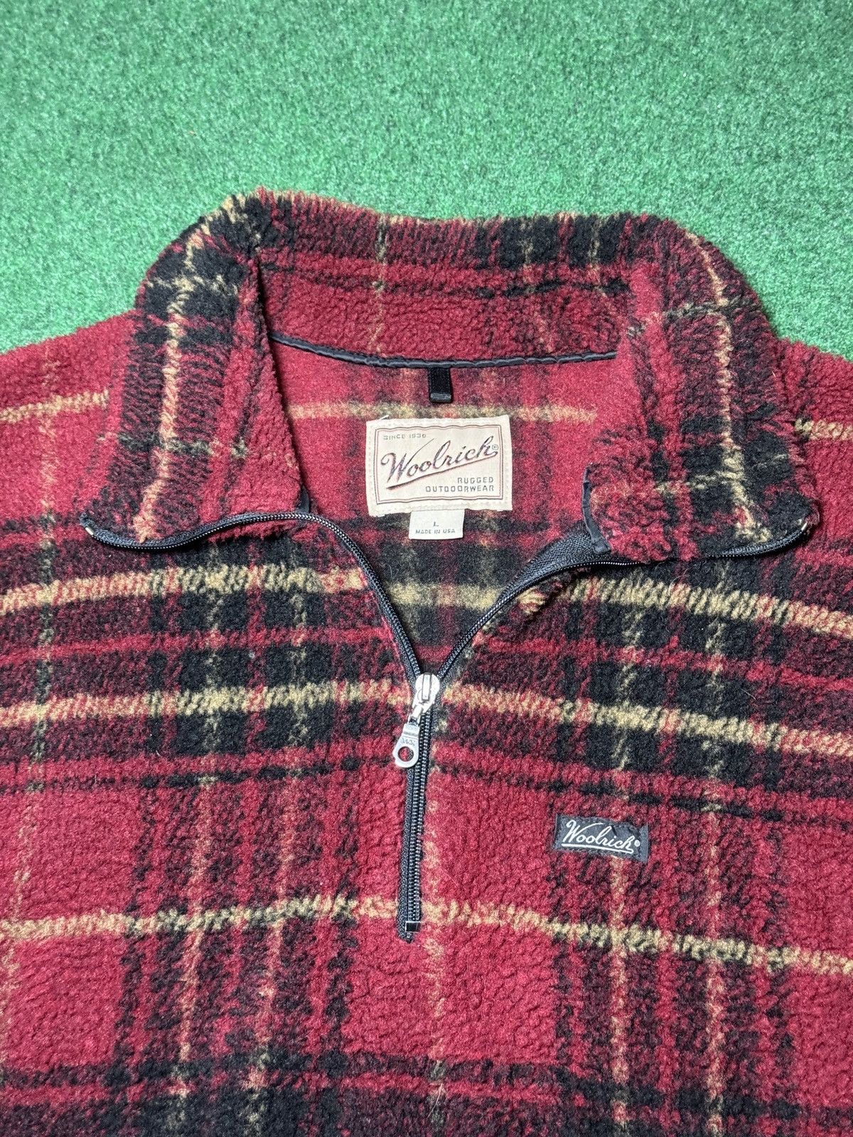 Woolrich Woolen Mills Woolrich Sherpa Fleece Plaid Zendura Pile L 1/4 Zip Jacket Size US L / EU 52-54 / 3 - 2 Thumbnail