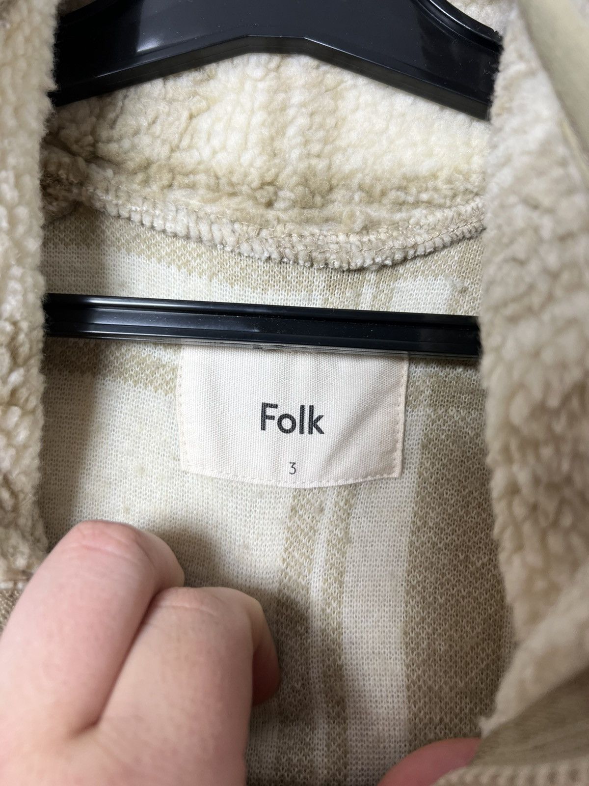 Folk Folk Checkered Full Zipper Sherpa Jacket Teddy Fleece Plaid Size US M / EU 48-50 / 2 - 14 Thumbnail