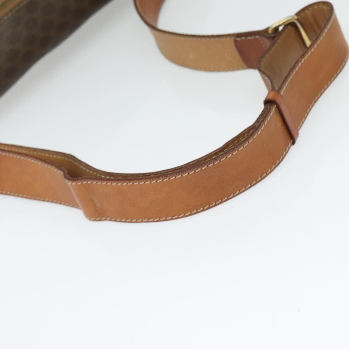Celine CELINE Macadam Canvas Shoulder Bag Pvc Leather Brown Gold Size ONE SIZE - 7 Thumbnail