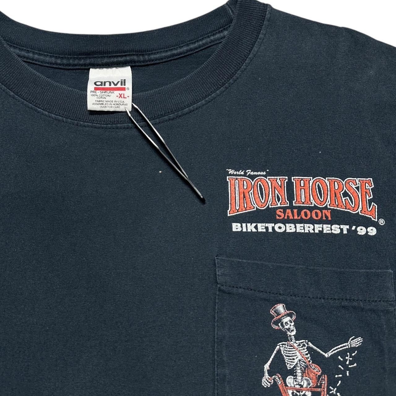 Harley Davidson × Vintage Vintage Iron Horse Saloon Biketoberfest 1999 Halloween T-Shi Size US XL / EU 56 / 4 - 4 Thumbnail