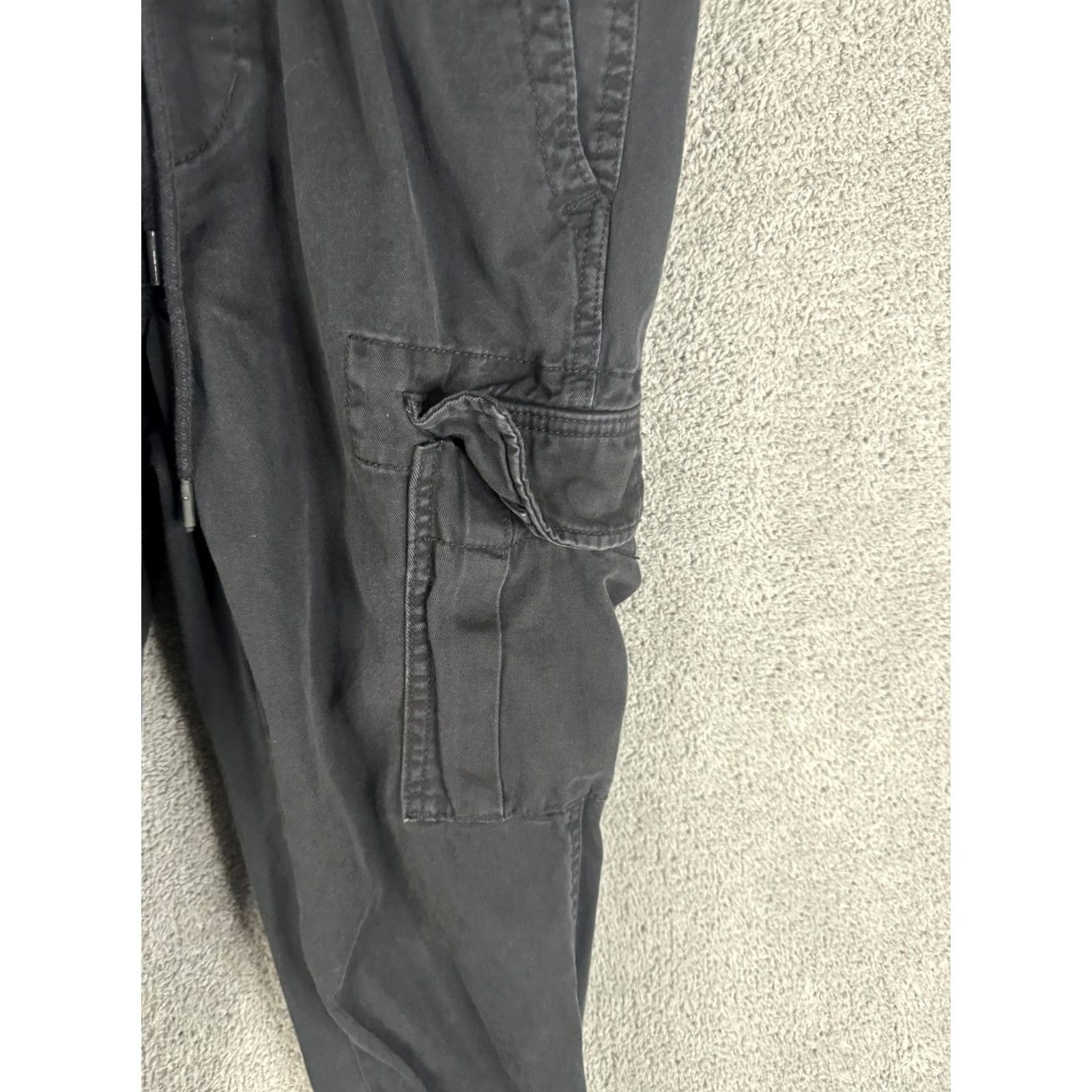 Aeropostale VINTAGE Aeropostale Cargo Jogger Pants Mens XS Black 100% Cotton Elastic Waist Pockets Size US 27 - 5 Thumbnail