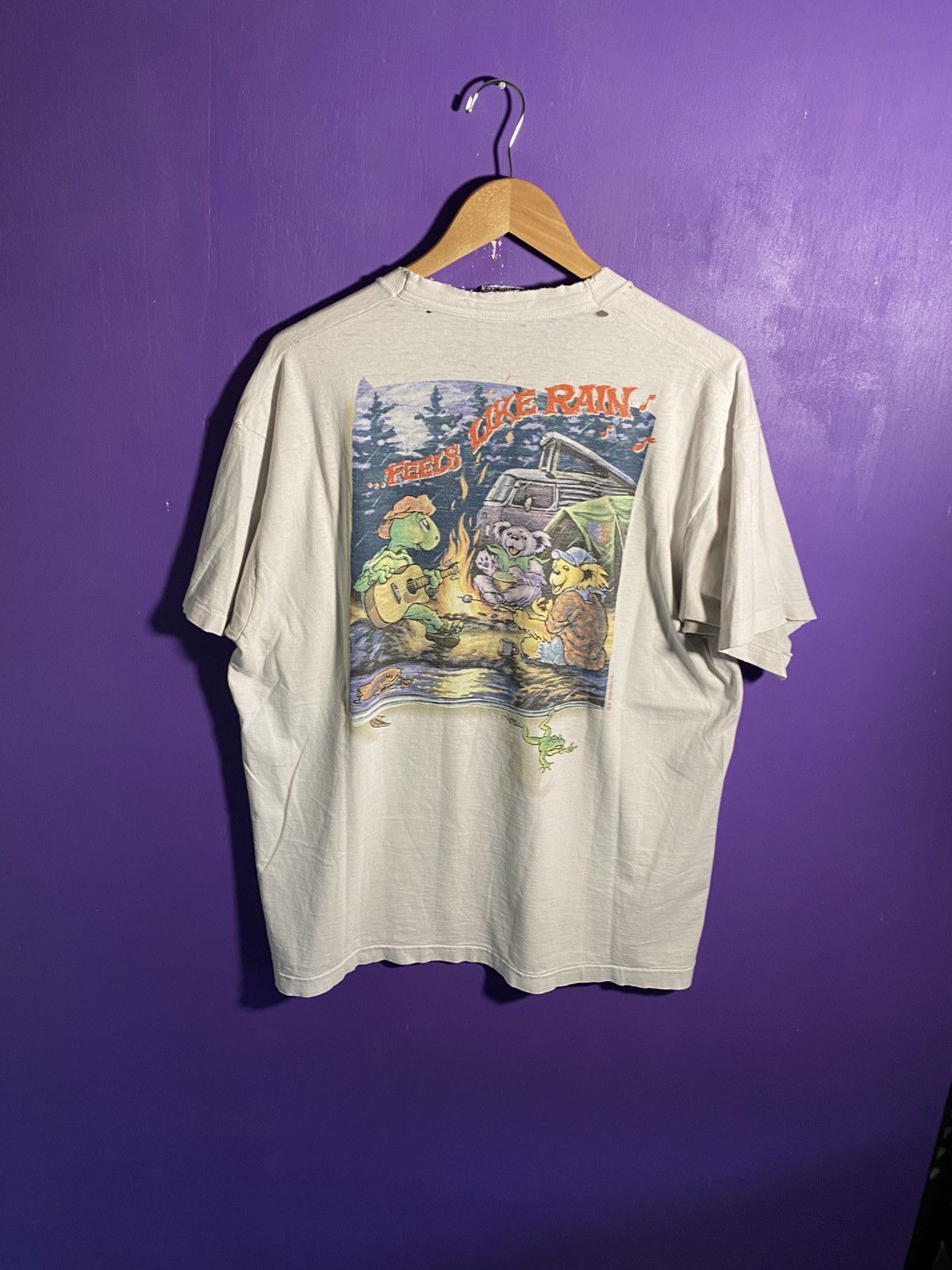 Band Tees Vintage 1995 Grateful dead LL Rain band tee Size US XL / EU 56 / 4 - 2 Thumbnail