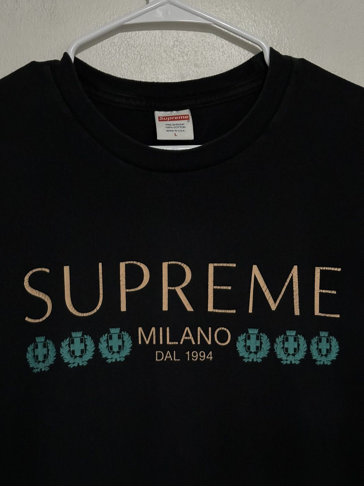 Supreme Supreme Milano Tee Size US L / EU 52-54 / 3 - 2 Thumbnail